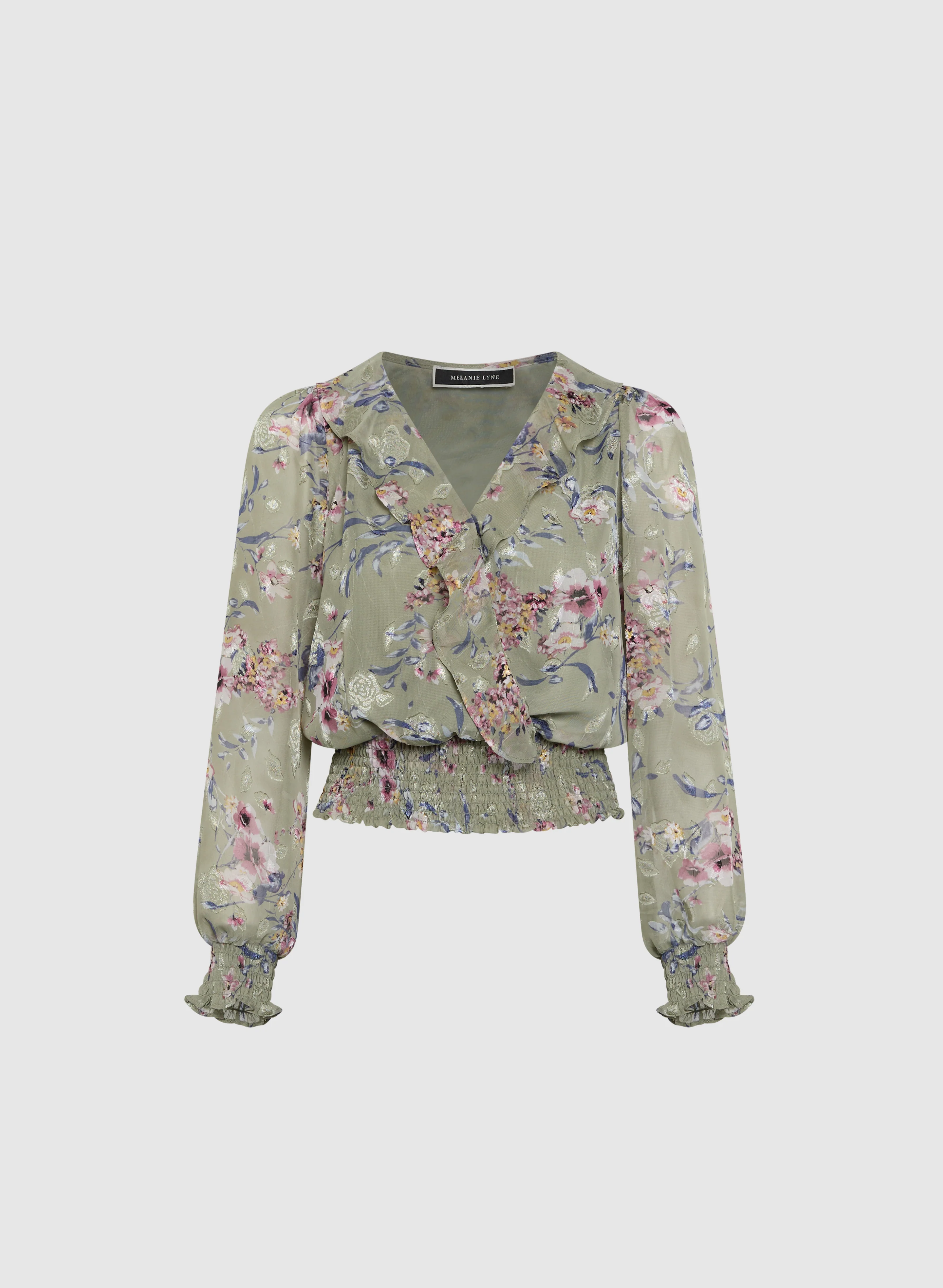 Smocked Floral Blouse - Image 6