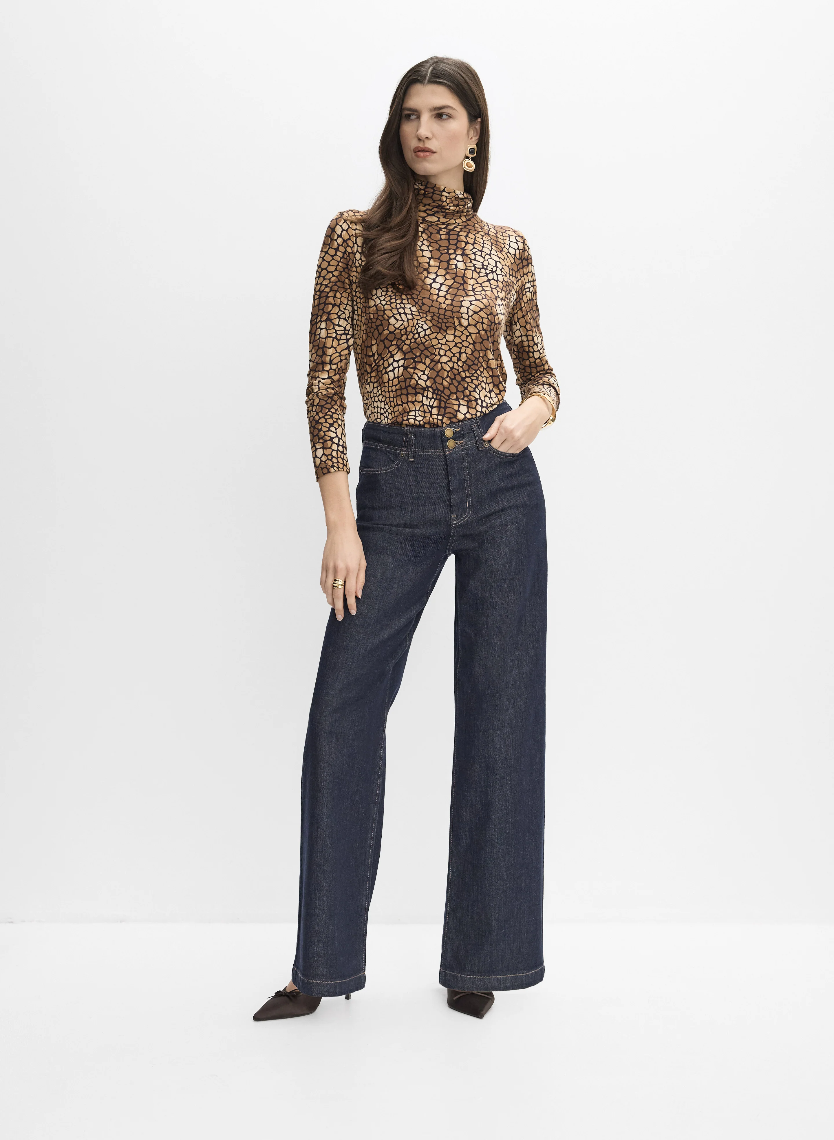 Snakeskin Print Top - Image 3