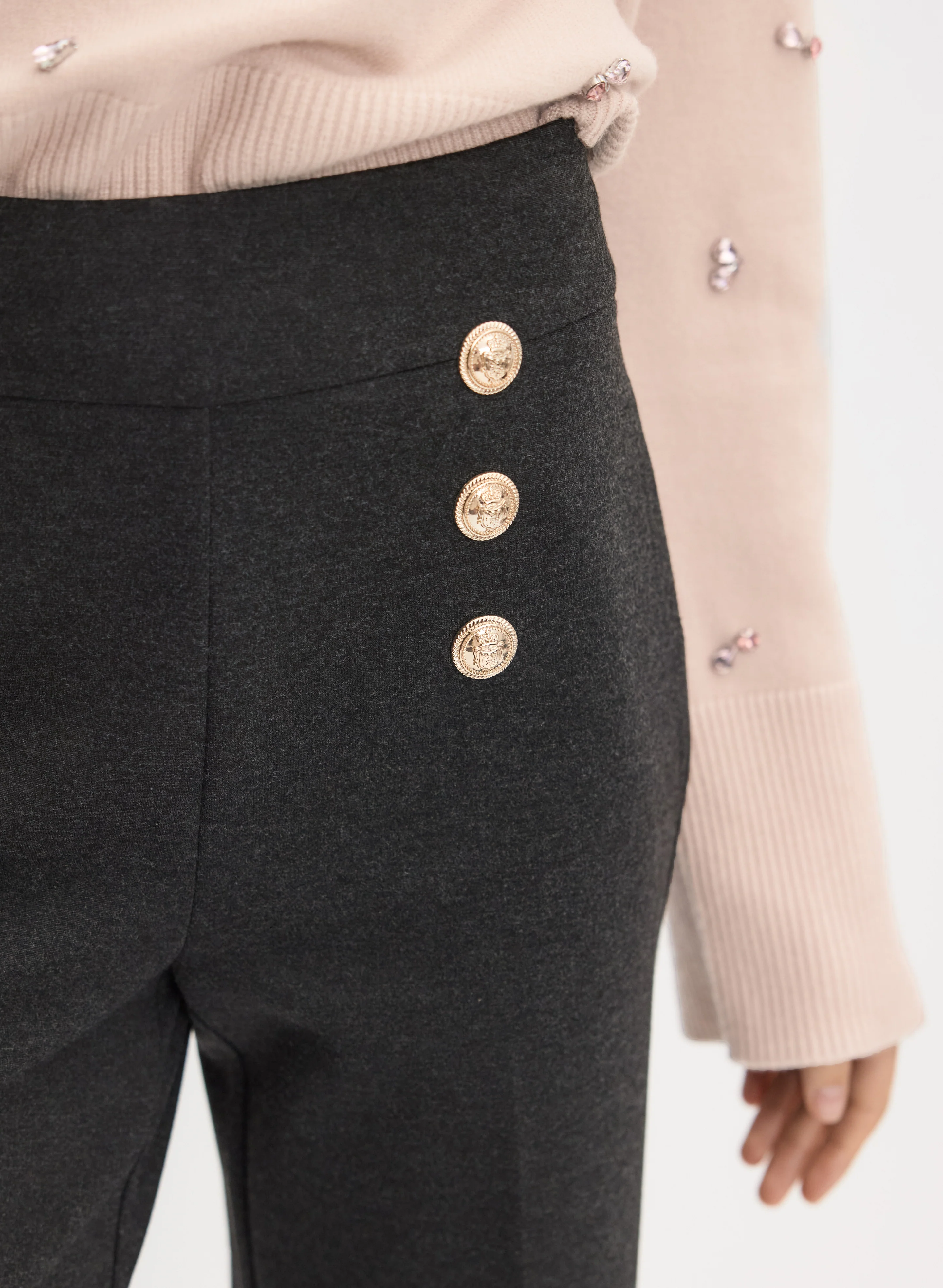 Soho Button Detail Pants - Image 4