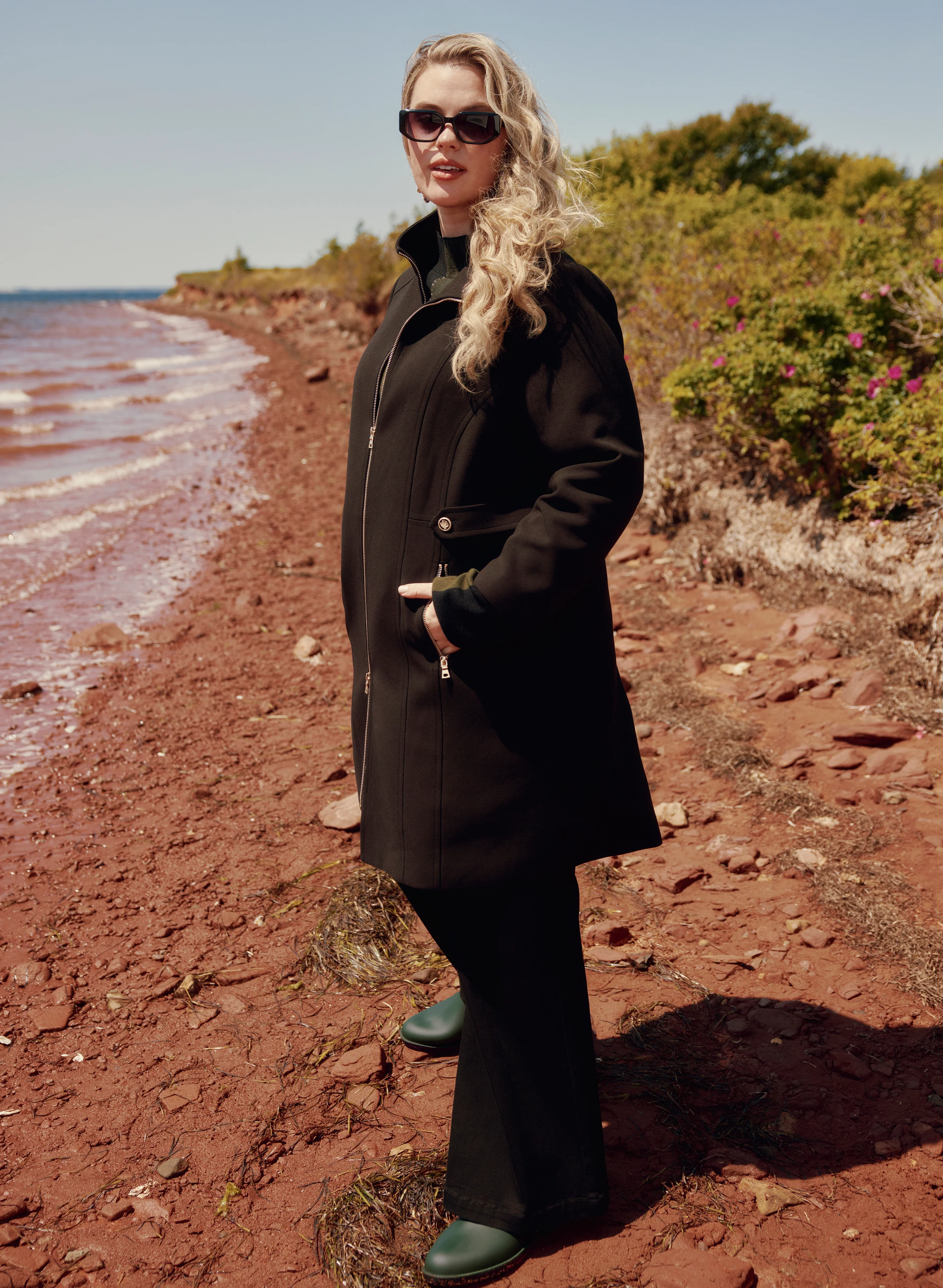 Stand Collar Coat - Image 2