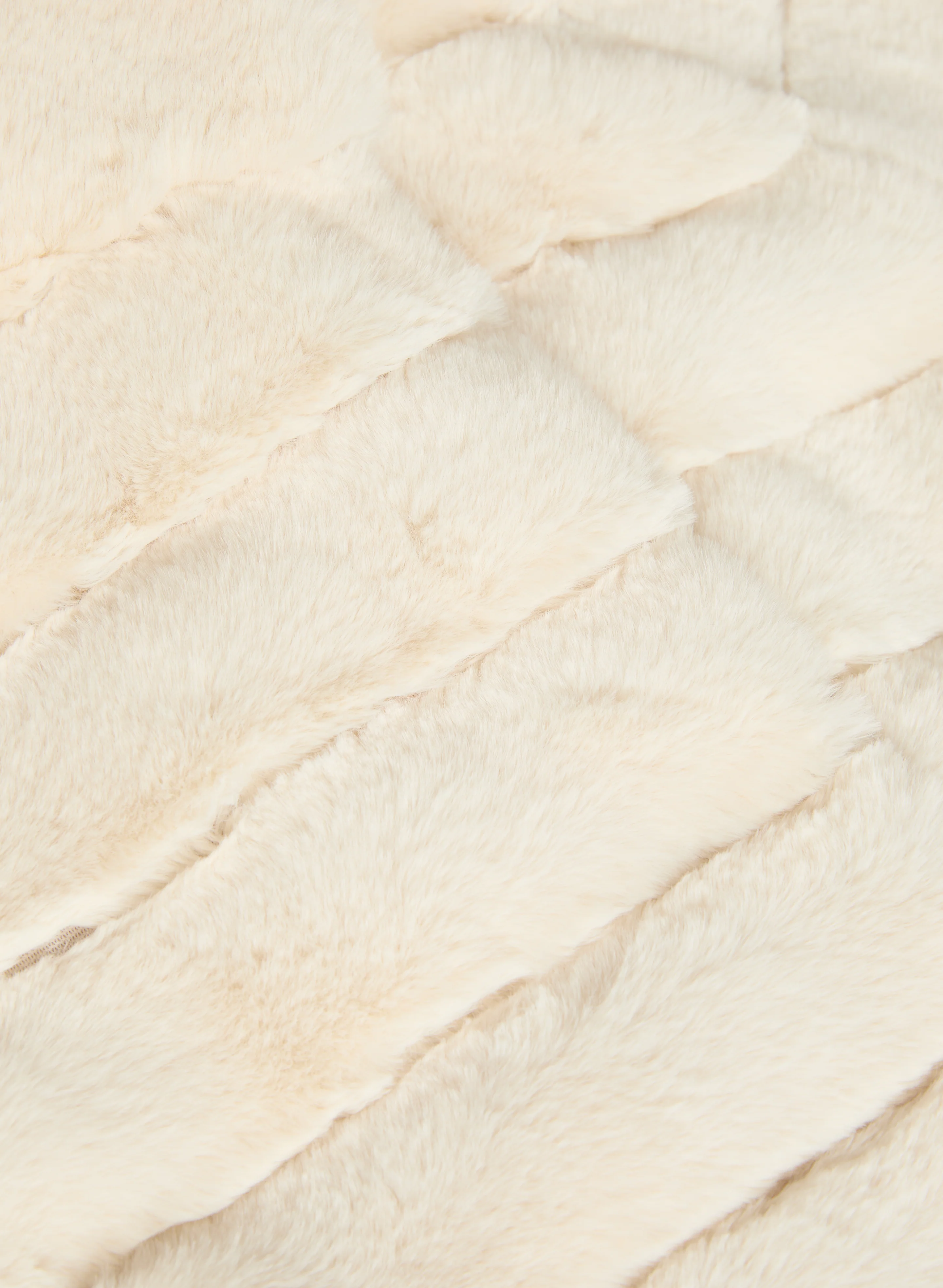 Stand Neck Faux Fur Coat - Image 7
