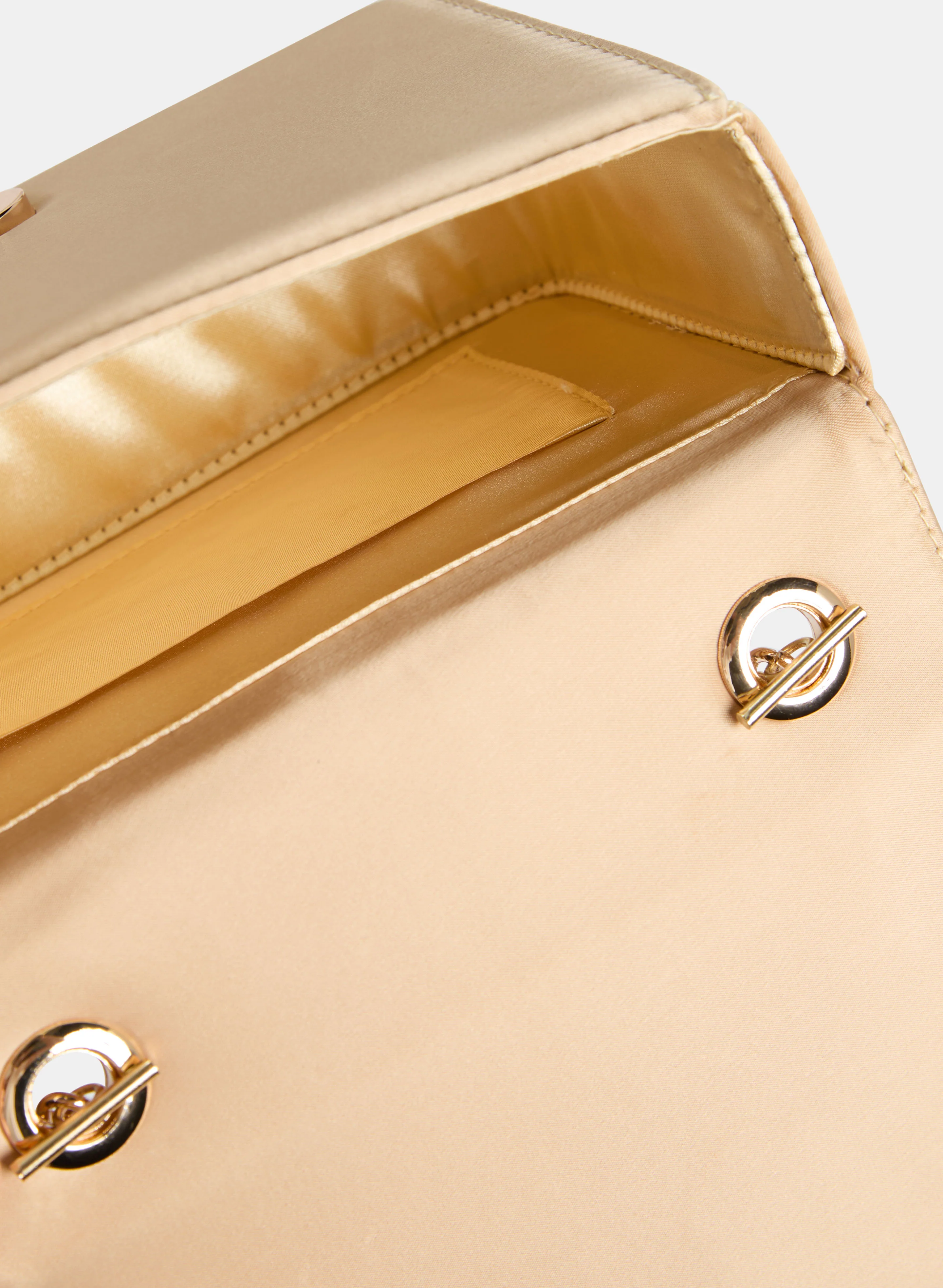Stone Embellished Satin Clutch - Image 4