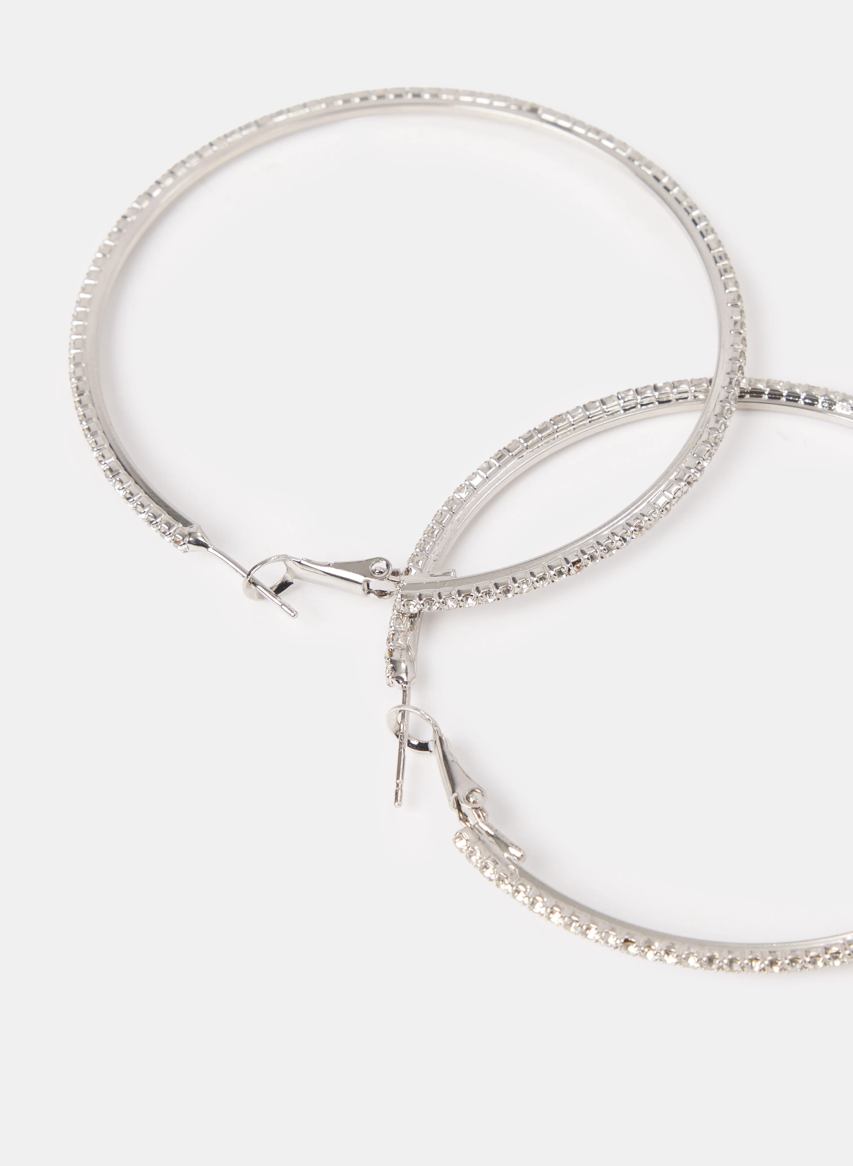 Stone Hoop Earrings - Image 3