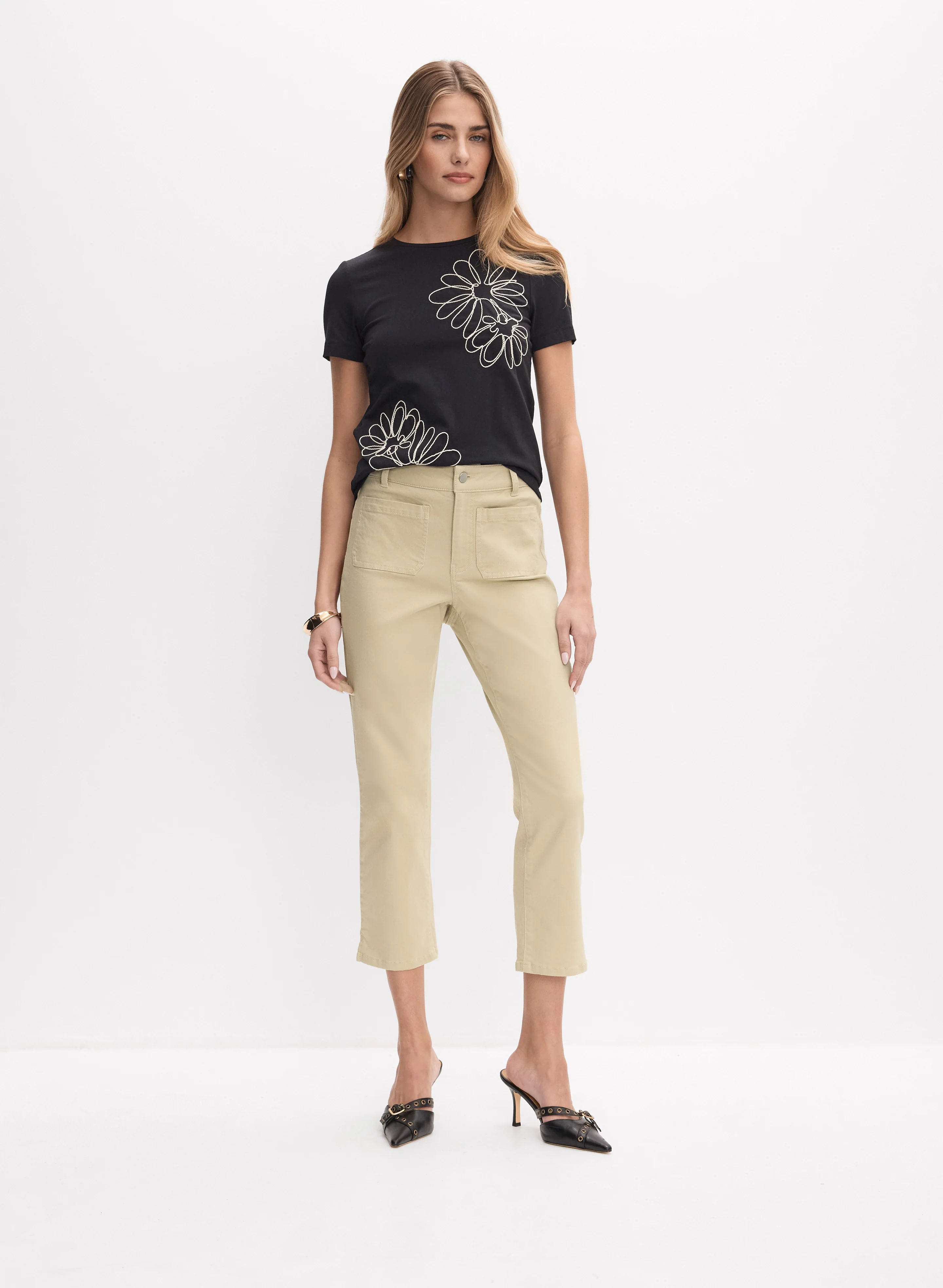 Straight-Leg Denim Capris - Image 3