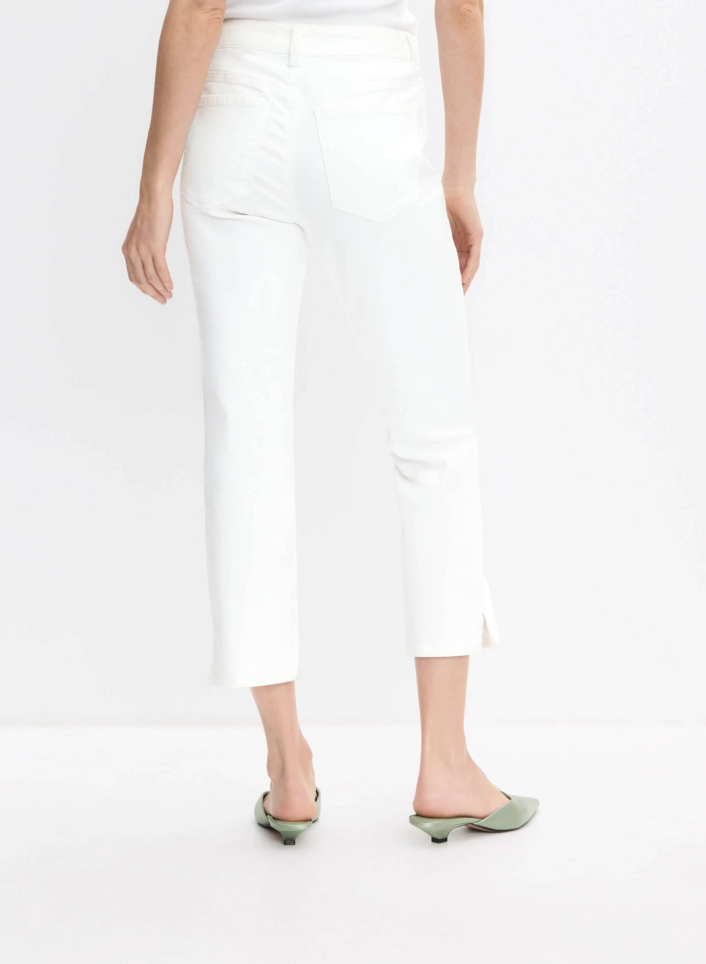 Straight-Leg Denim Capris - Image 2