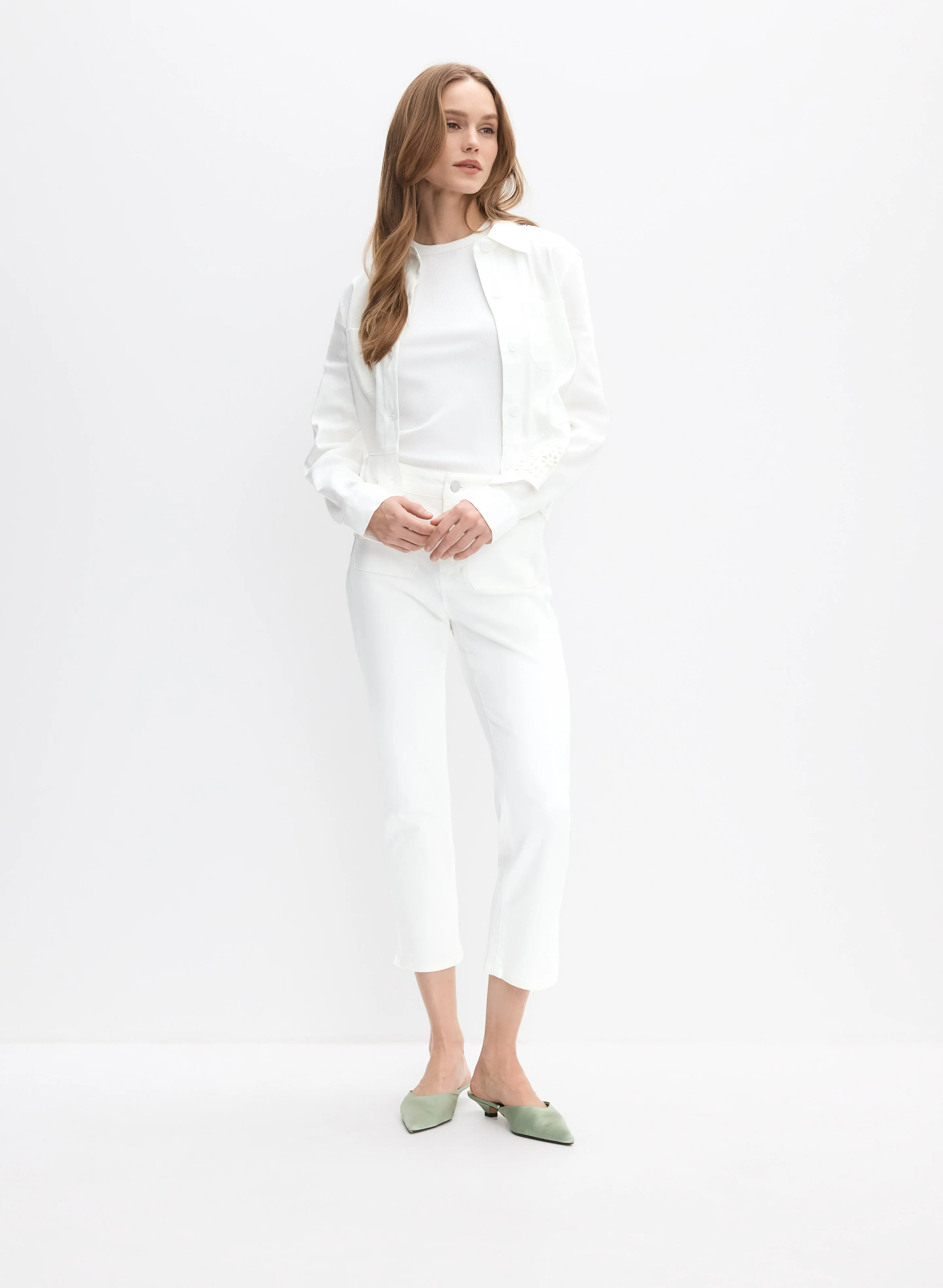 Straight-Leg Denim Capris - Image 3
