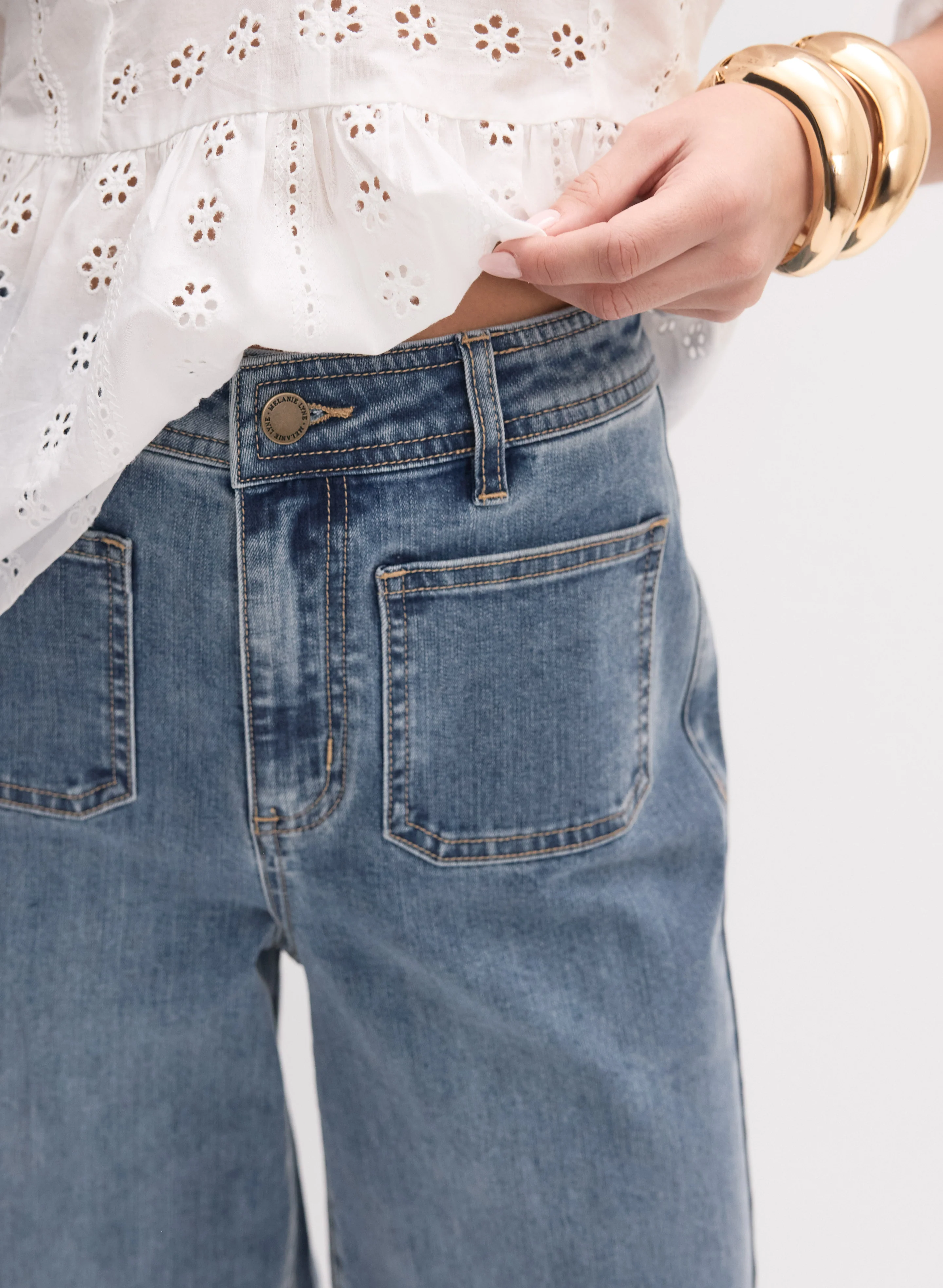 Stretch-Denim Culottes - Image 4