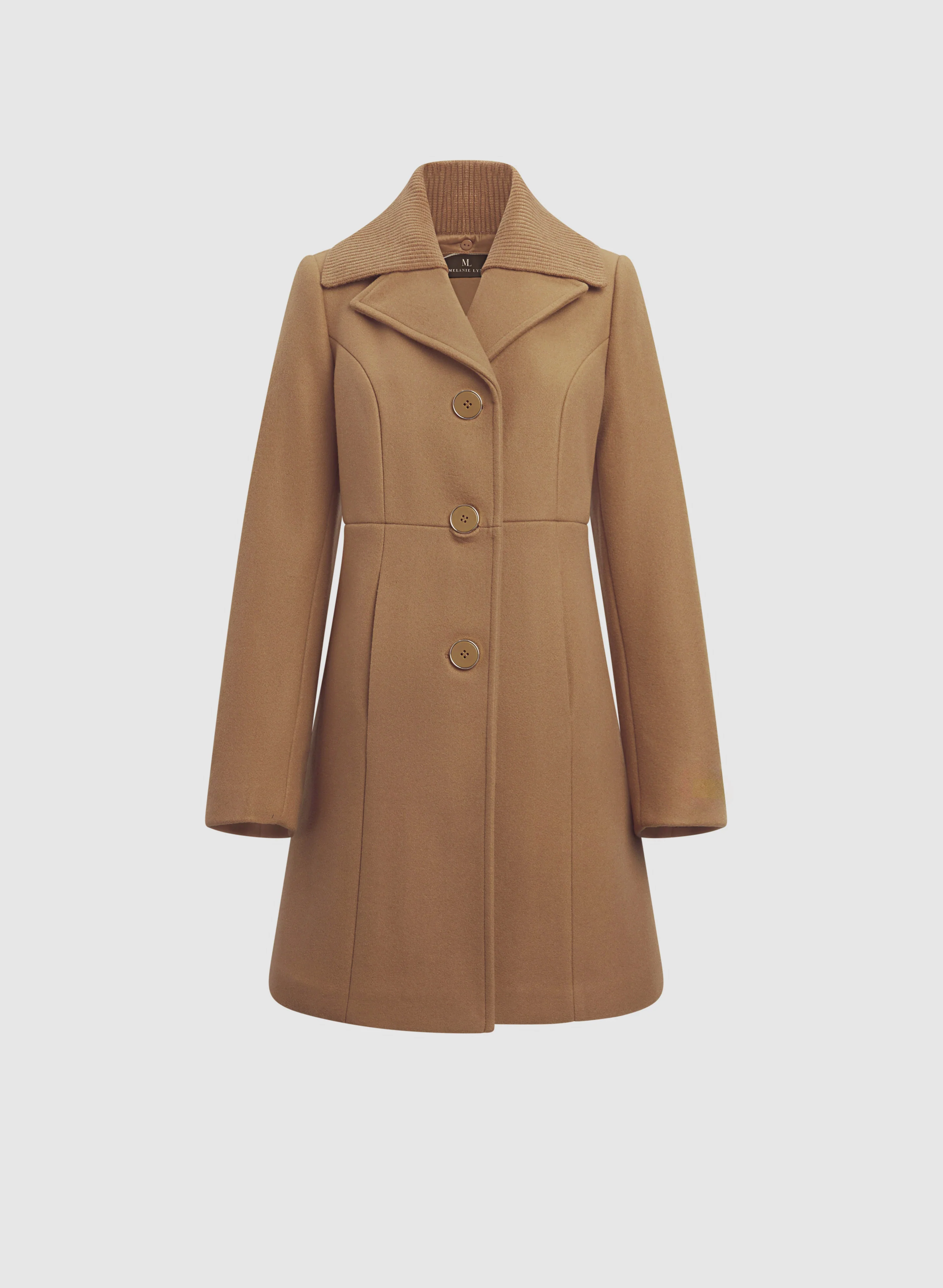 Stretch Wool-Blend Button Coat - Image 6