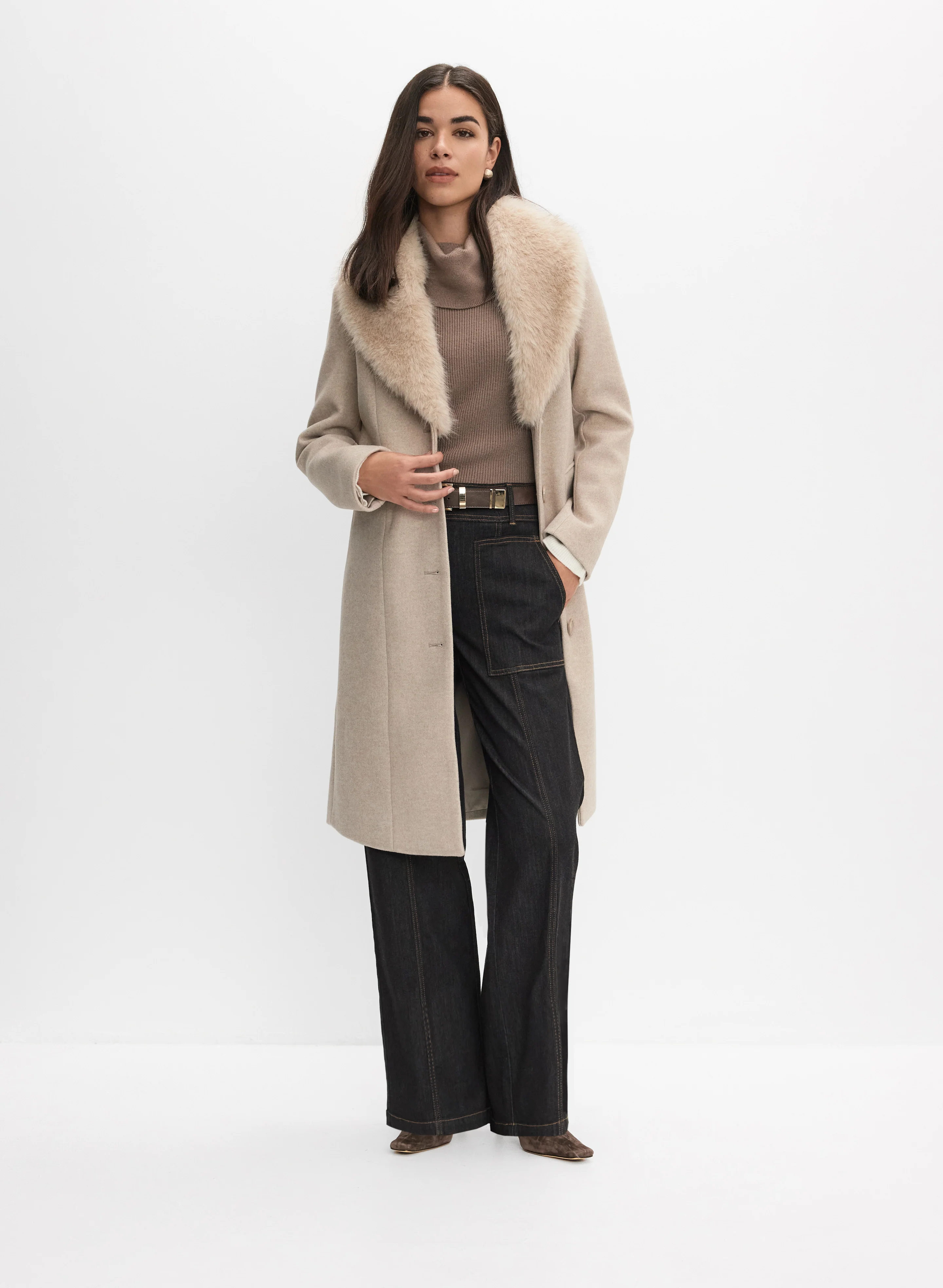 Stretch Wool-Blend Coat - Image 3