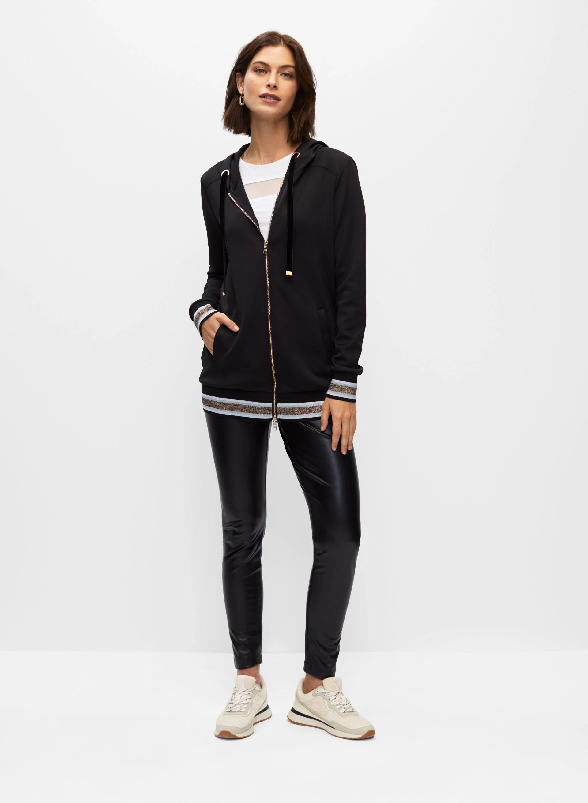 Stripe Detail Hoodie - Image 4