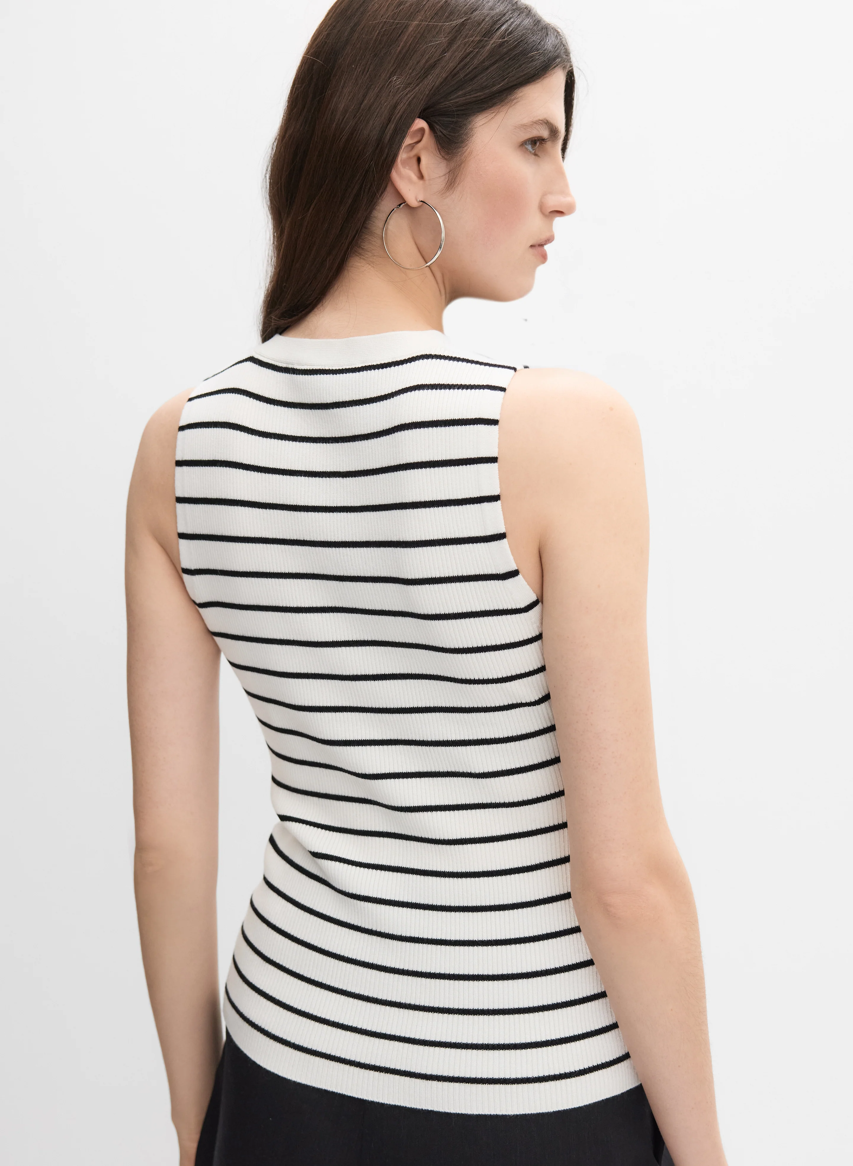 Stripe Knit Vest - Image 4