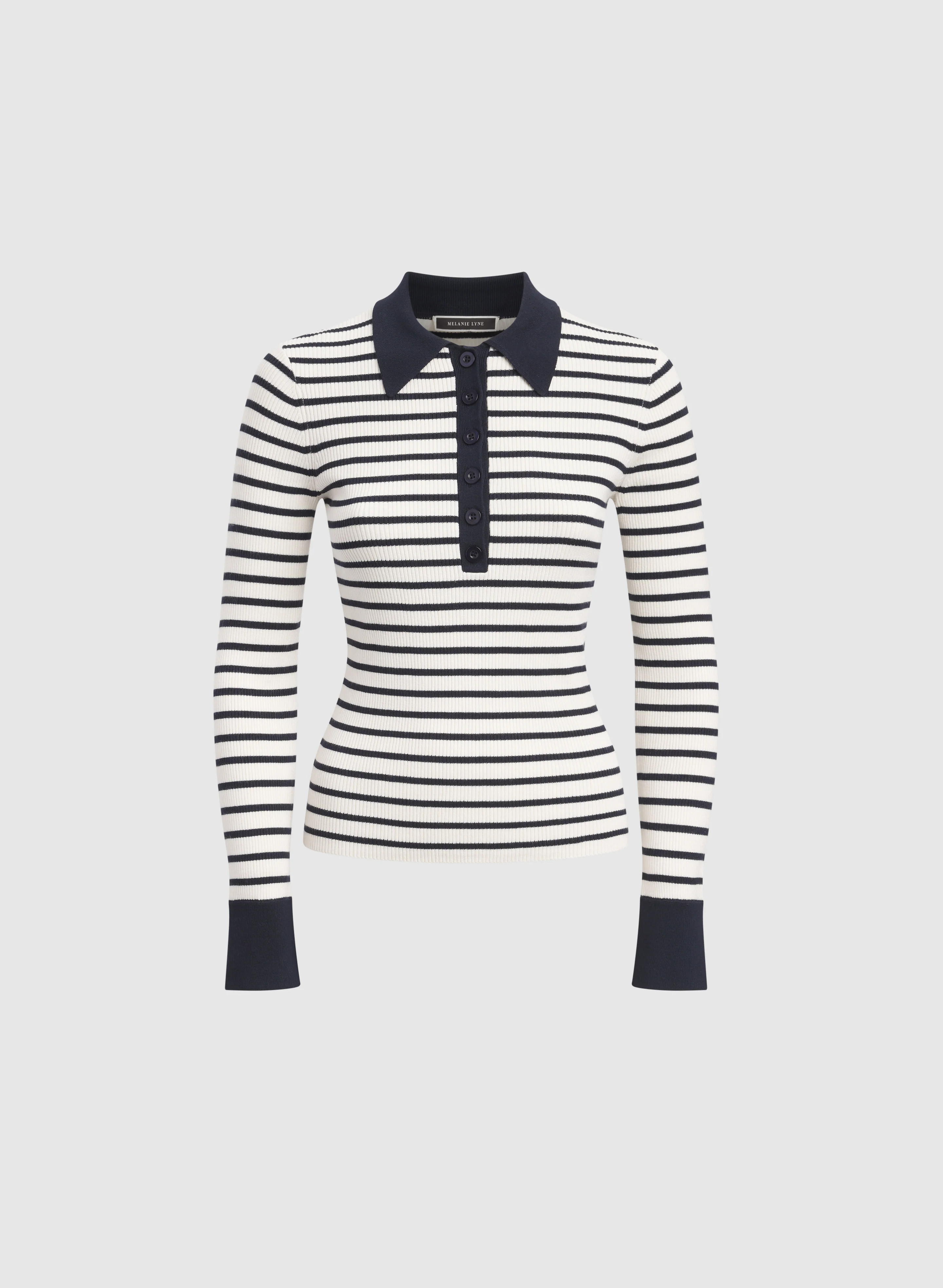 Stripe Polo Pullover - Image 6