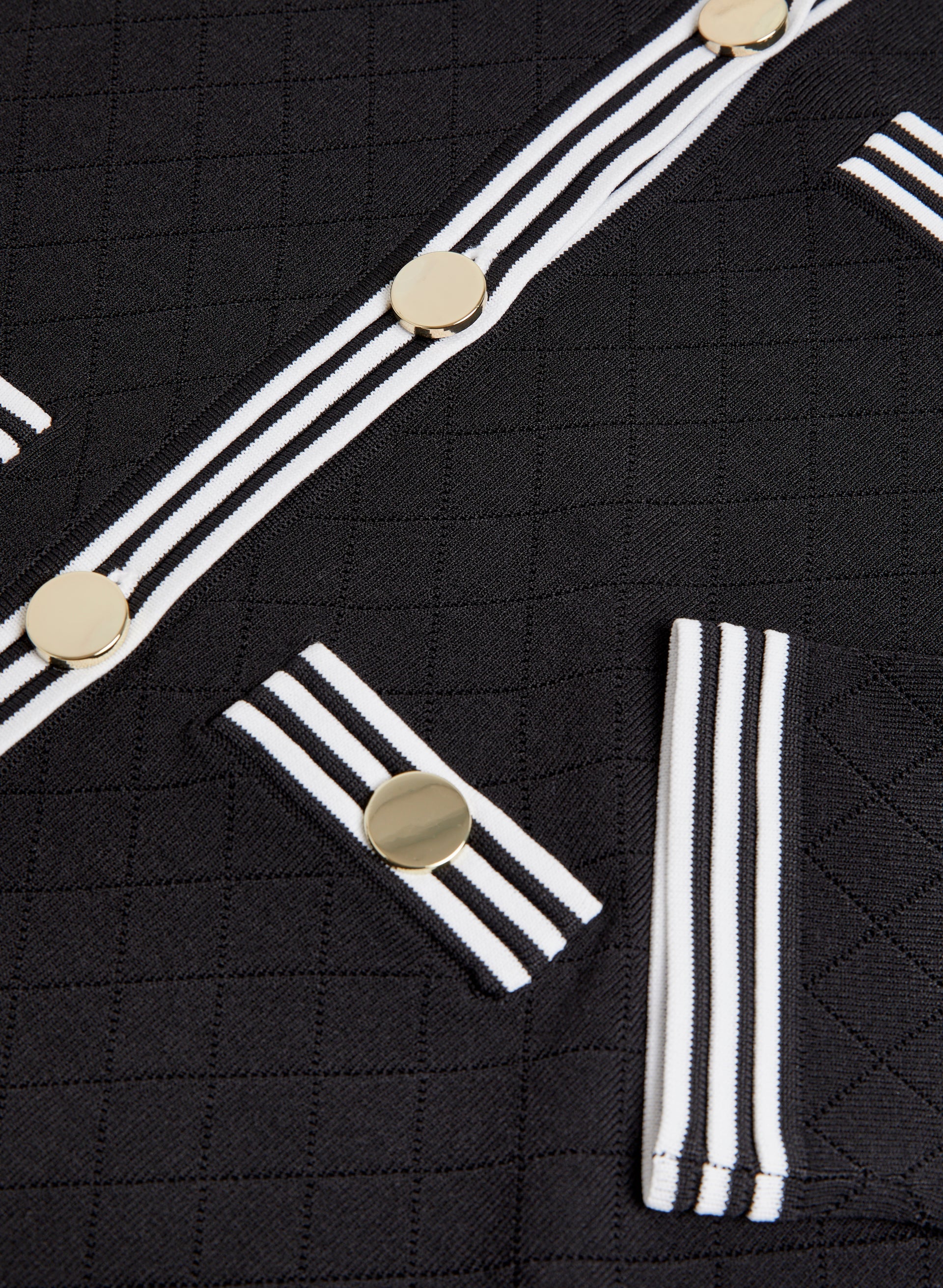 Stripe Trim Cardigan - Image 5