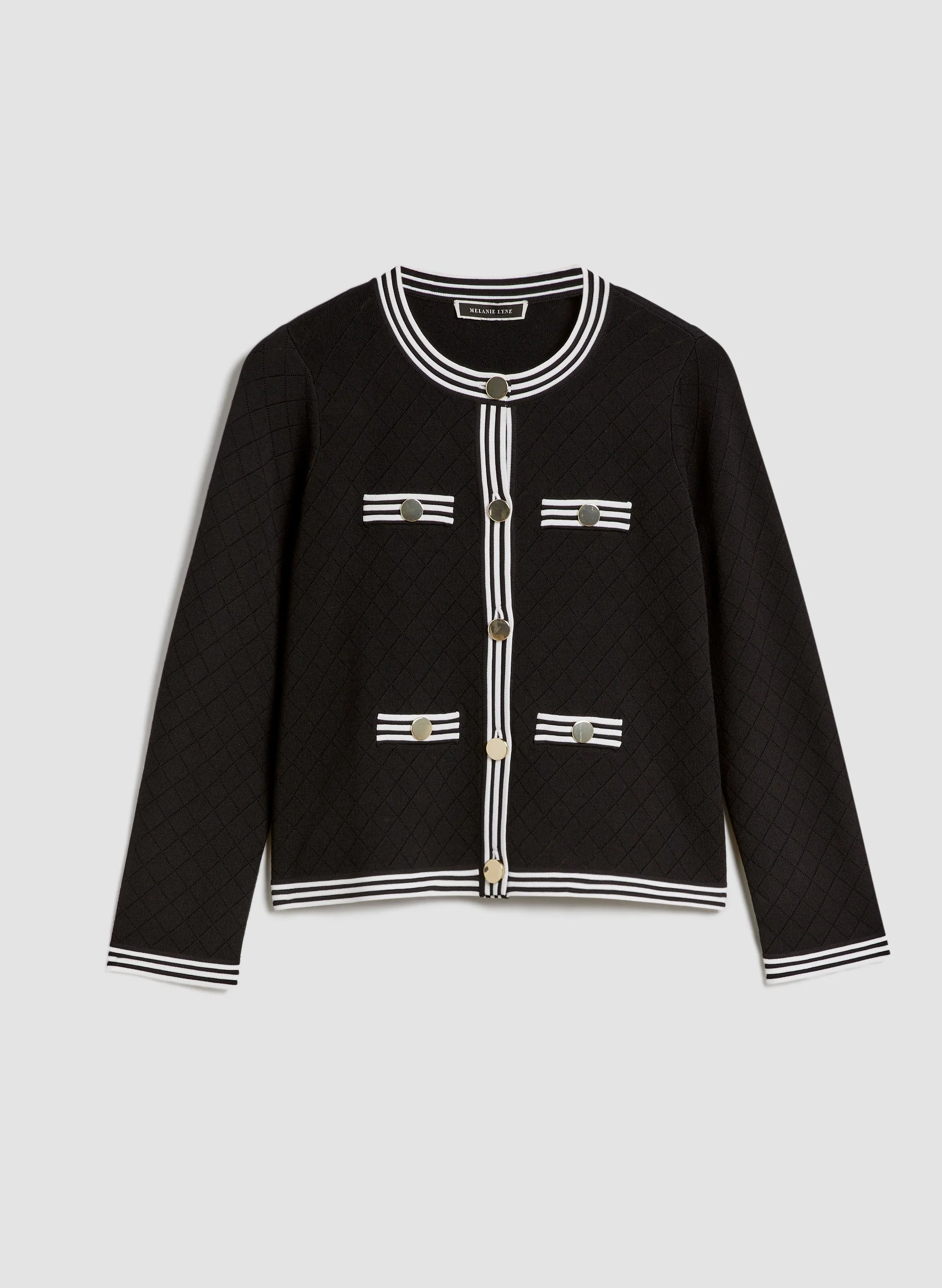 Stripe Trim Cardigan - Image 6