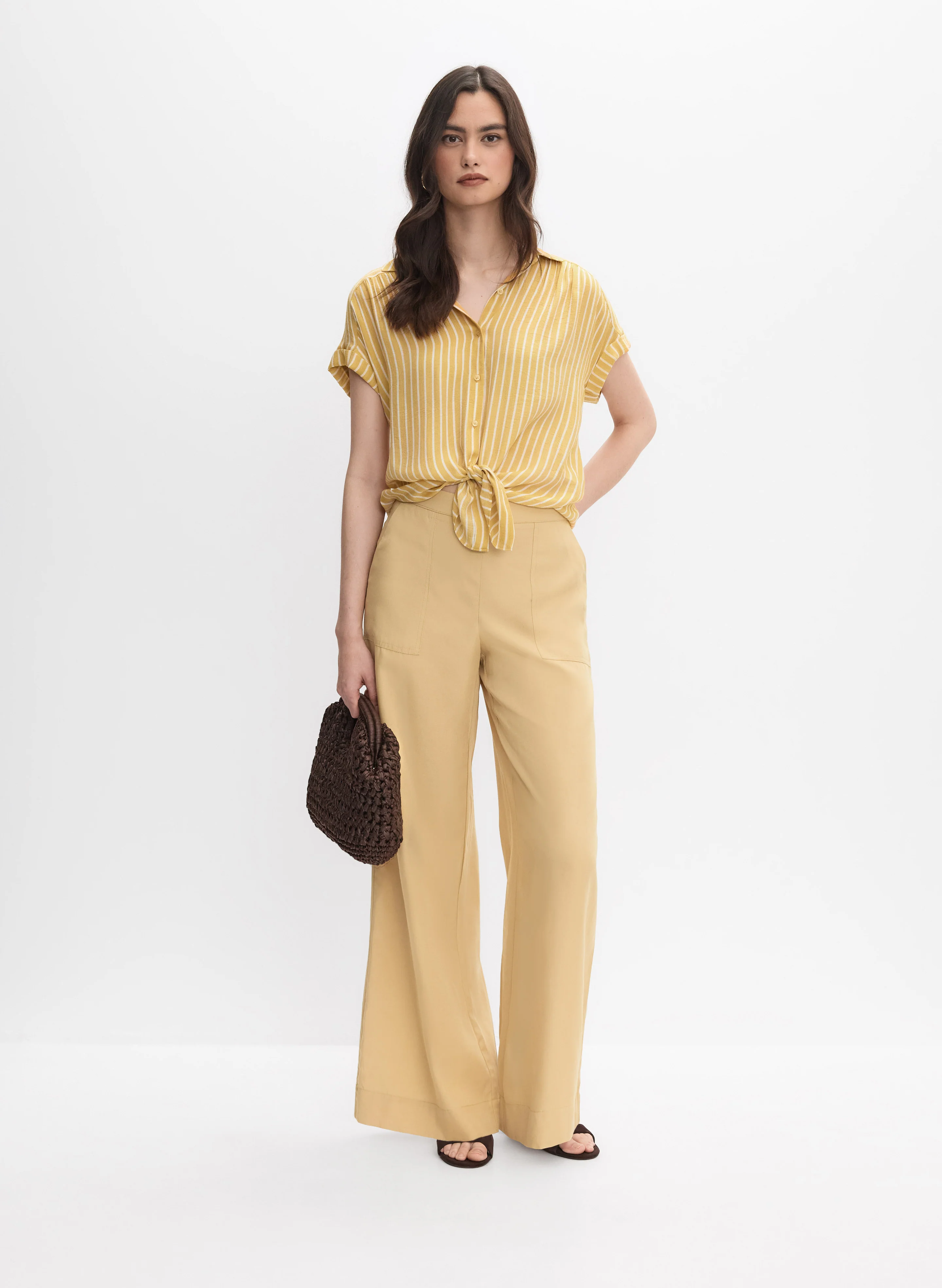 Striped Button-Down Blouse - Image 3