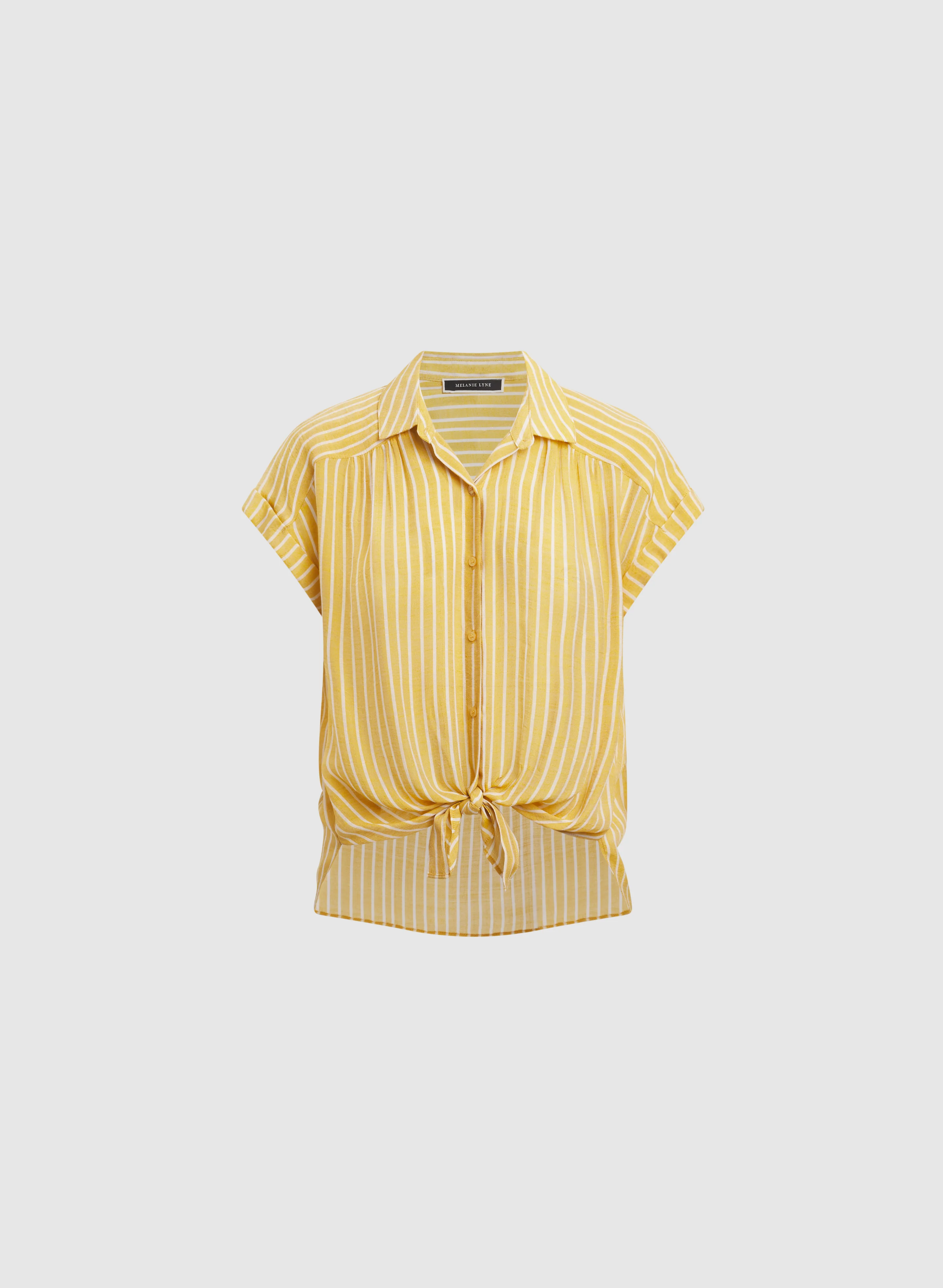 Striped Button-Down Blouse - Image 6