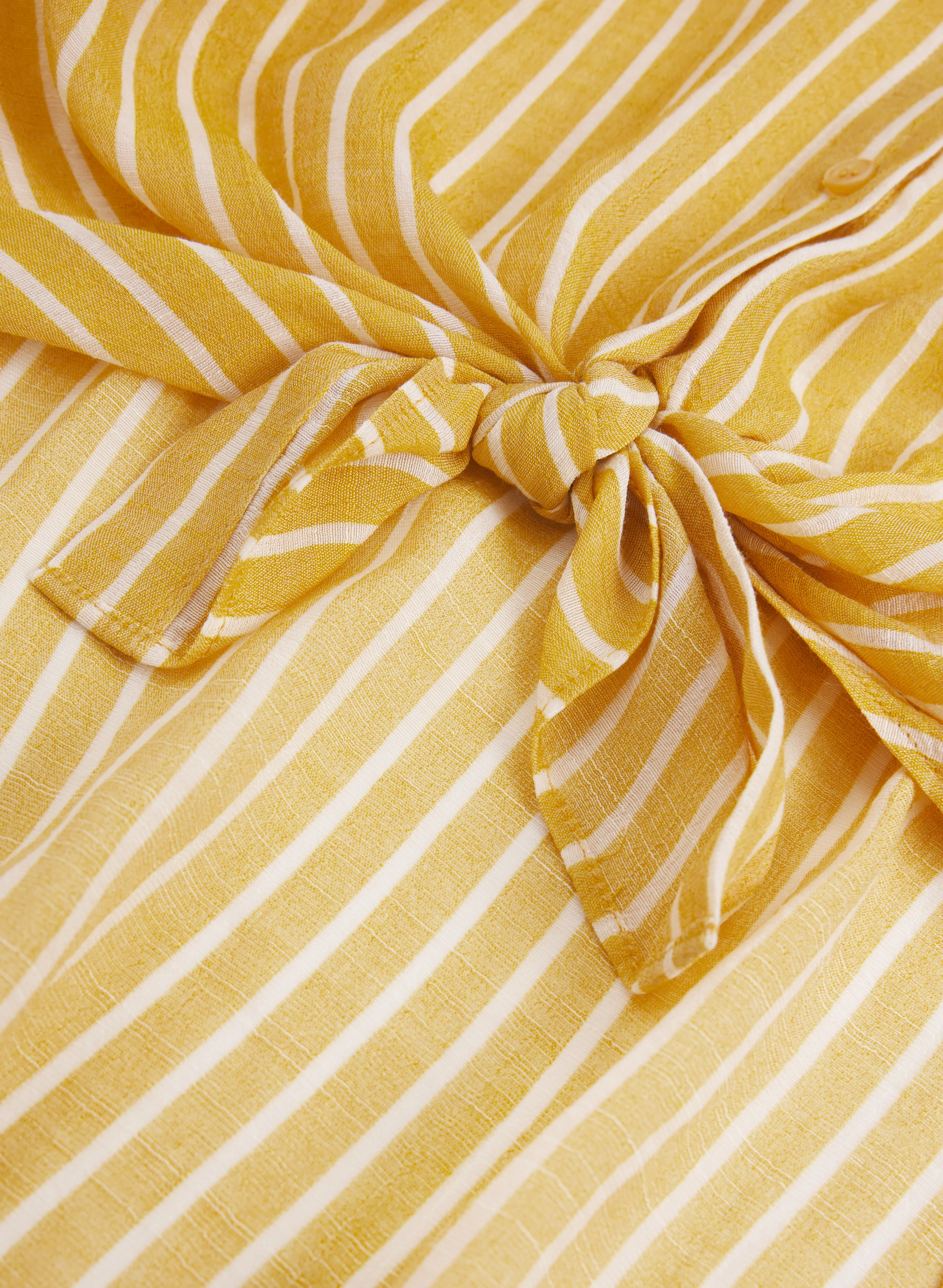 Striped Button-Down Blouse - Image 7