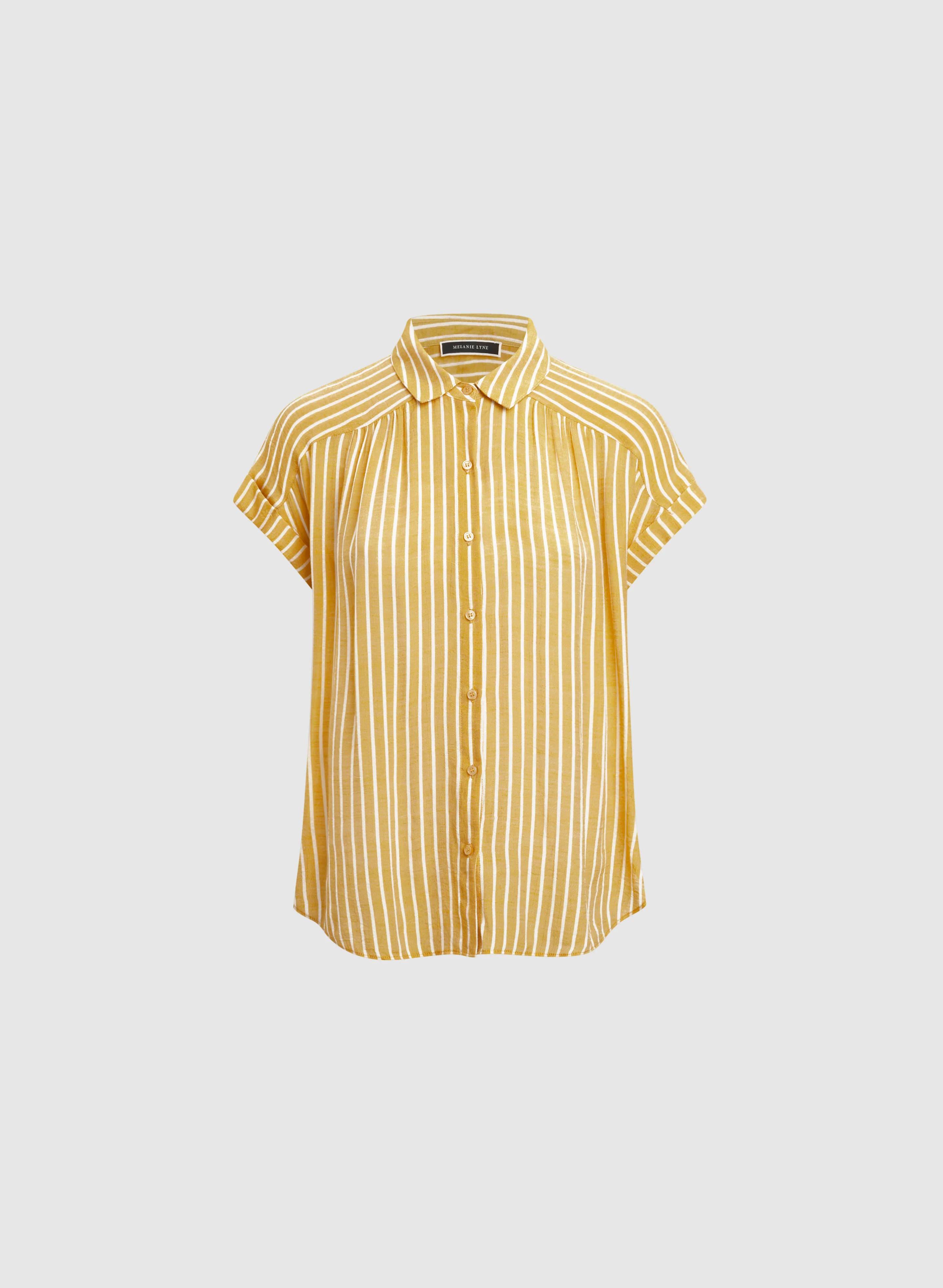 Striped Button-Down Blouse - Image 8