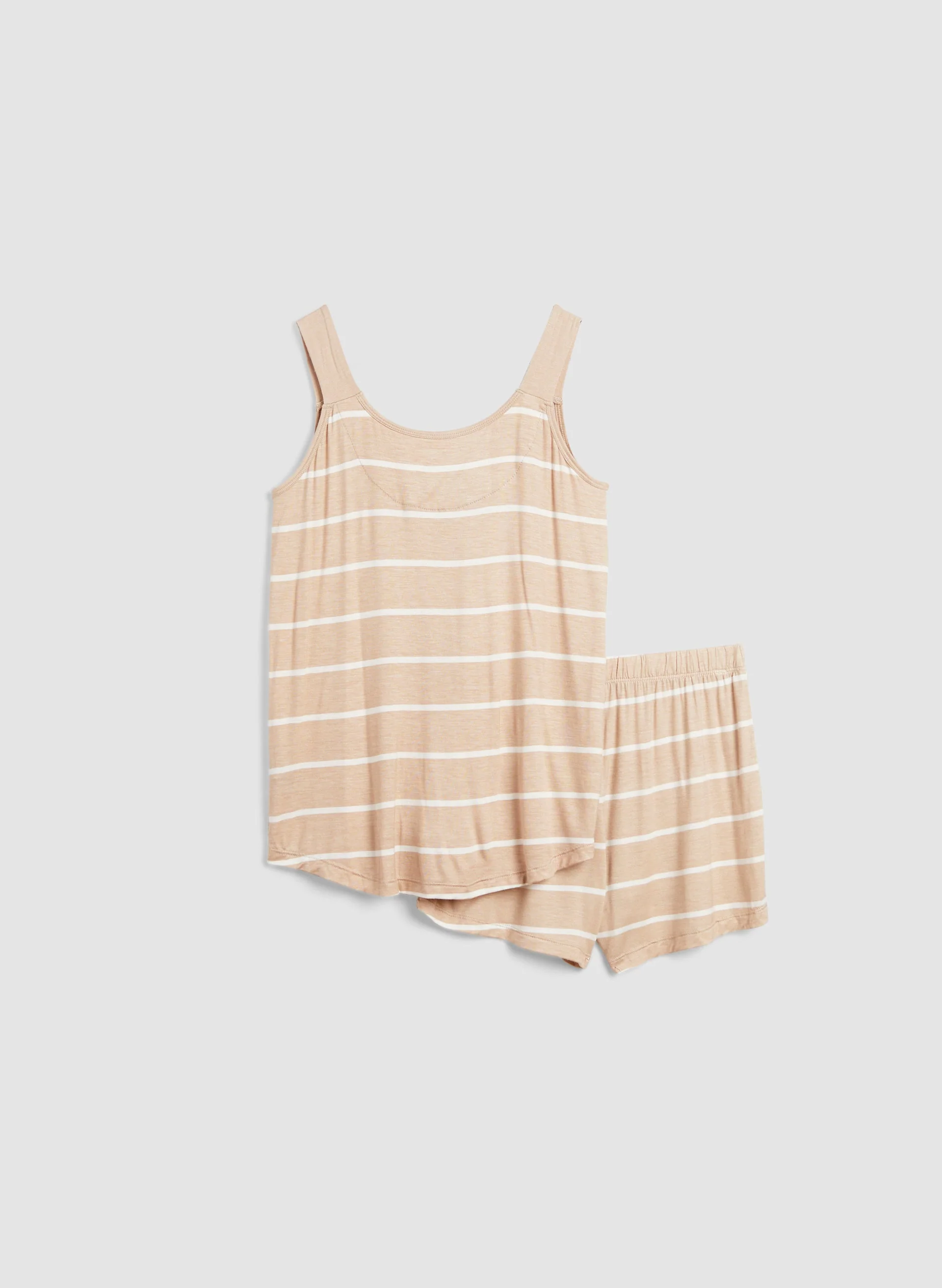 Striped Heart Detail Pyjama Set - Image 8