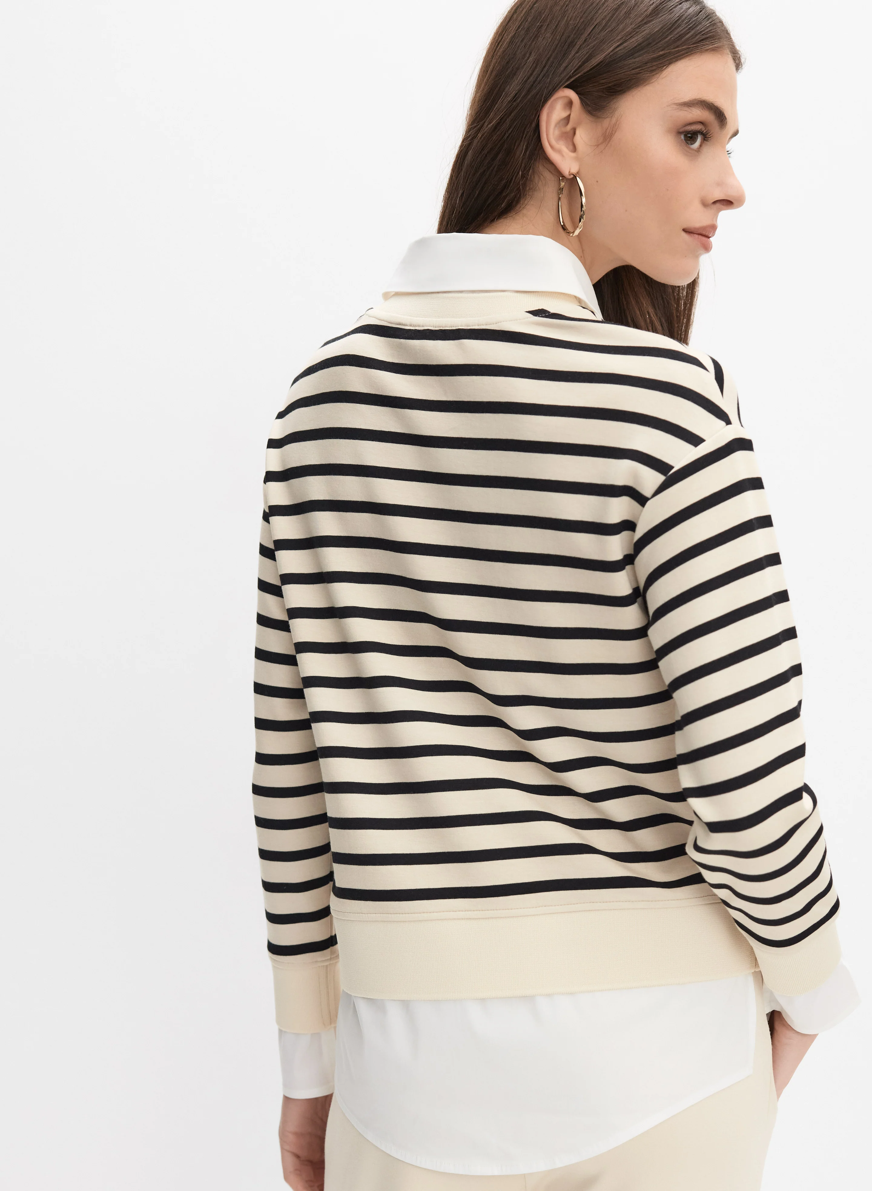 Striped Illusion Layered Top - Image 4