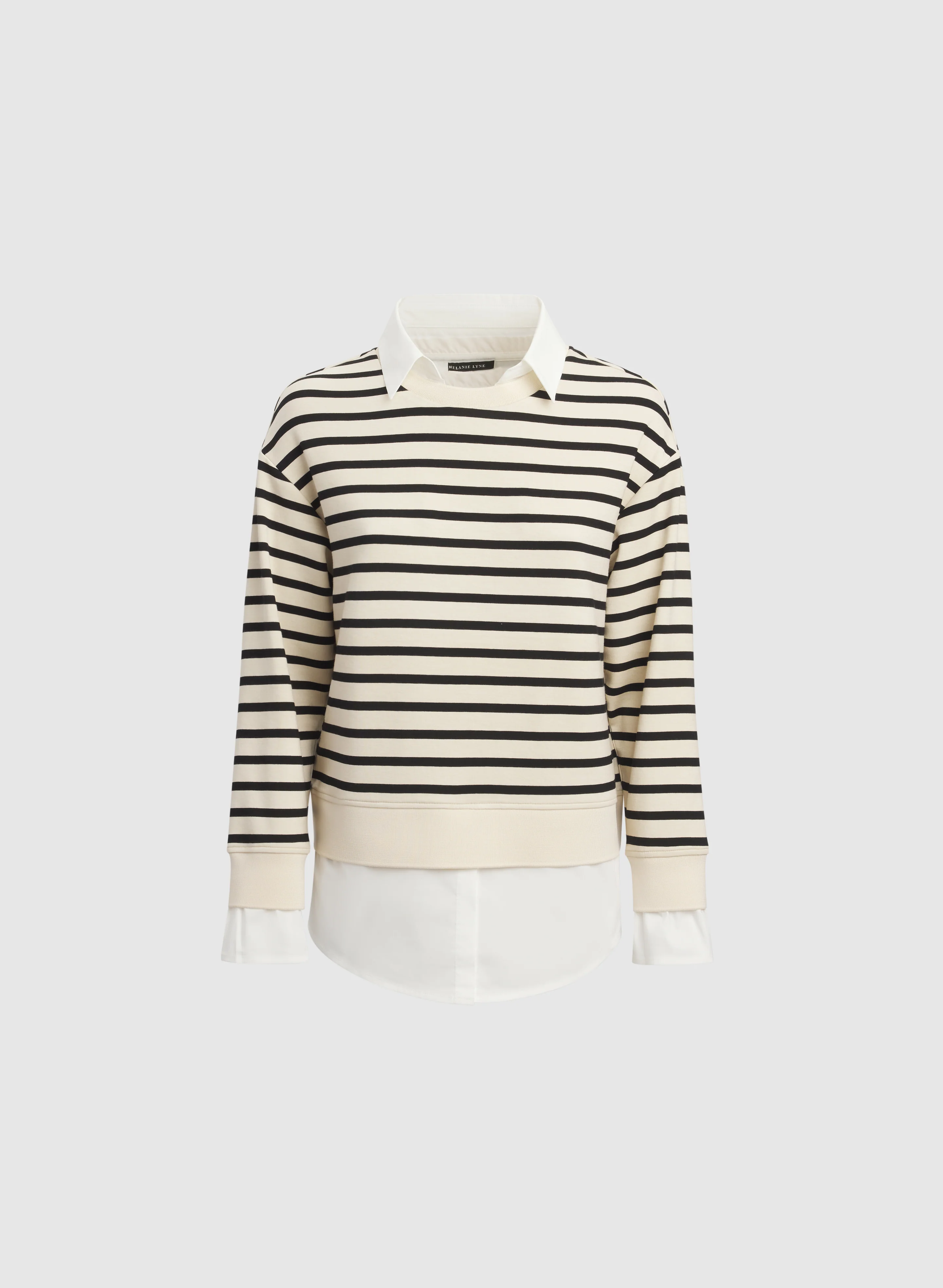 Striped Illusion Layered Top - Image 6