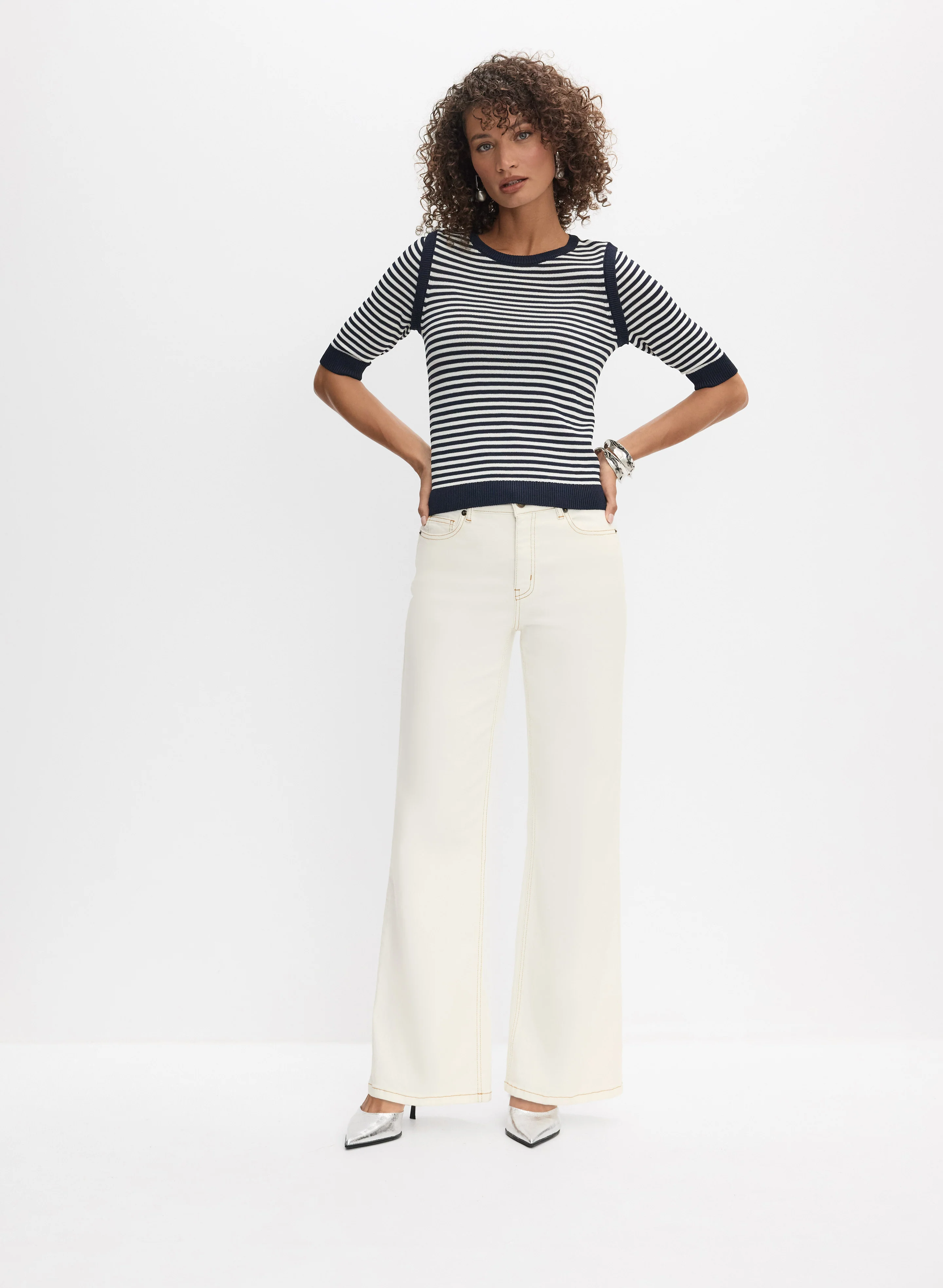 Striped Knit Sweater - Image 4