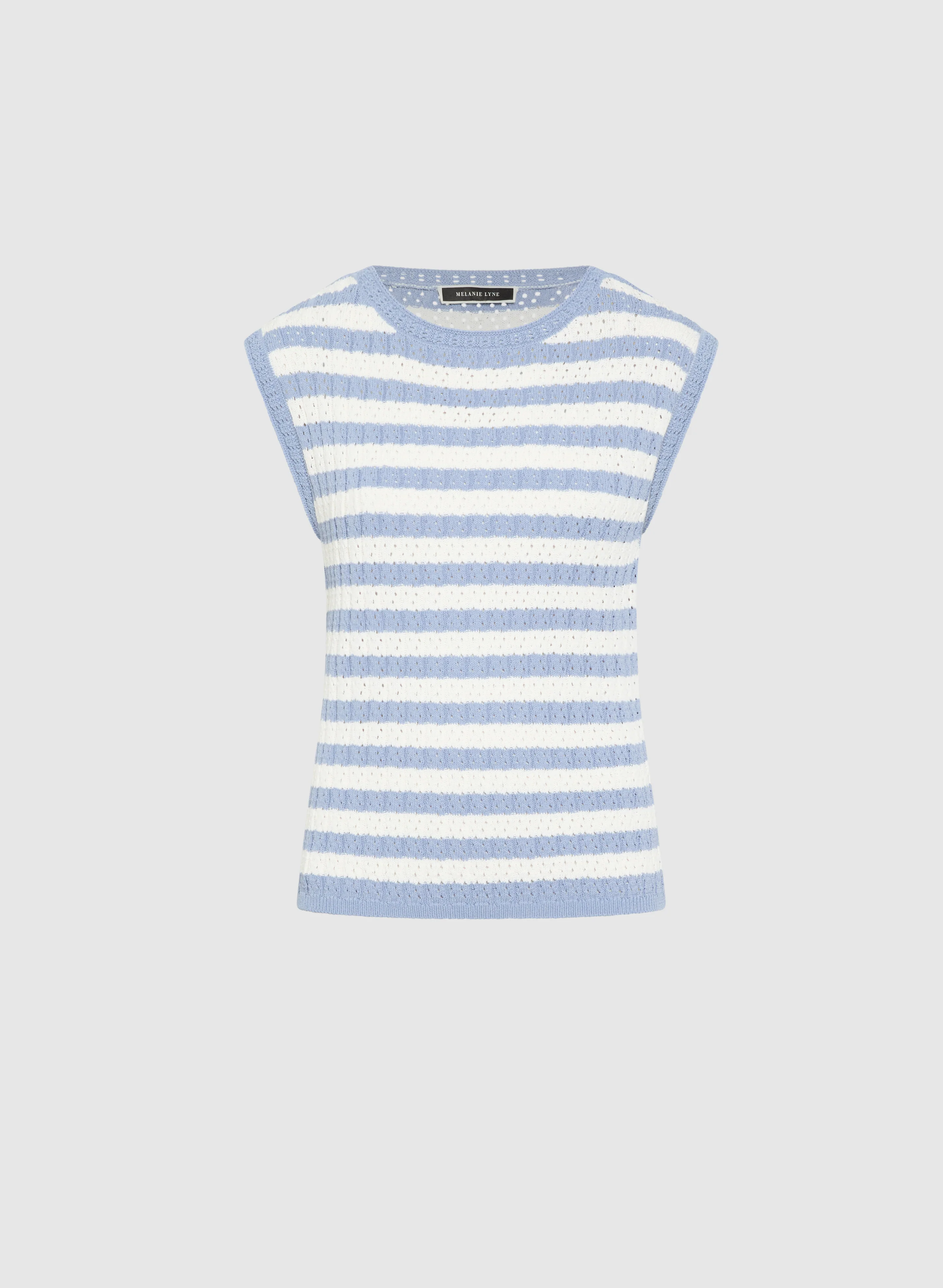 Striped Pointelle Pullover - Image 6
