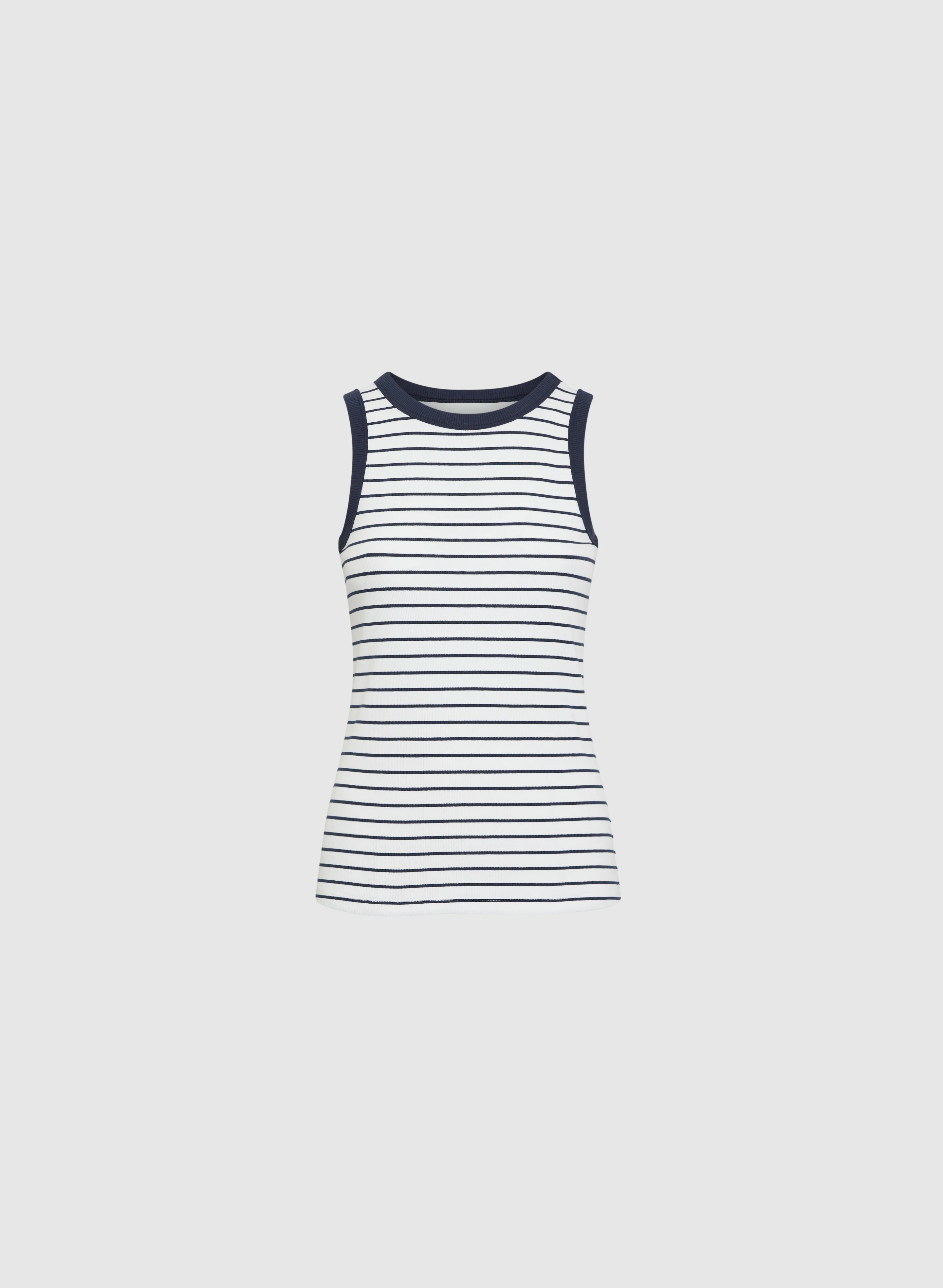 Striped Rib-Knit Tank Top - Image 5