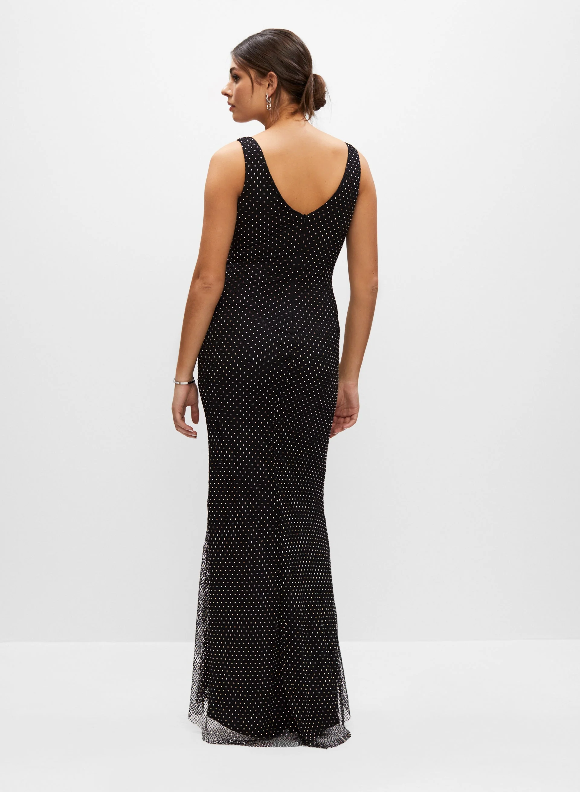 Stud Detail Sleeveless Dress - Image 2