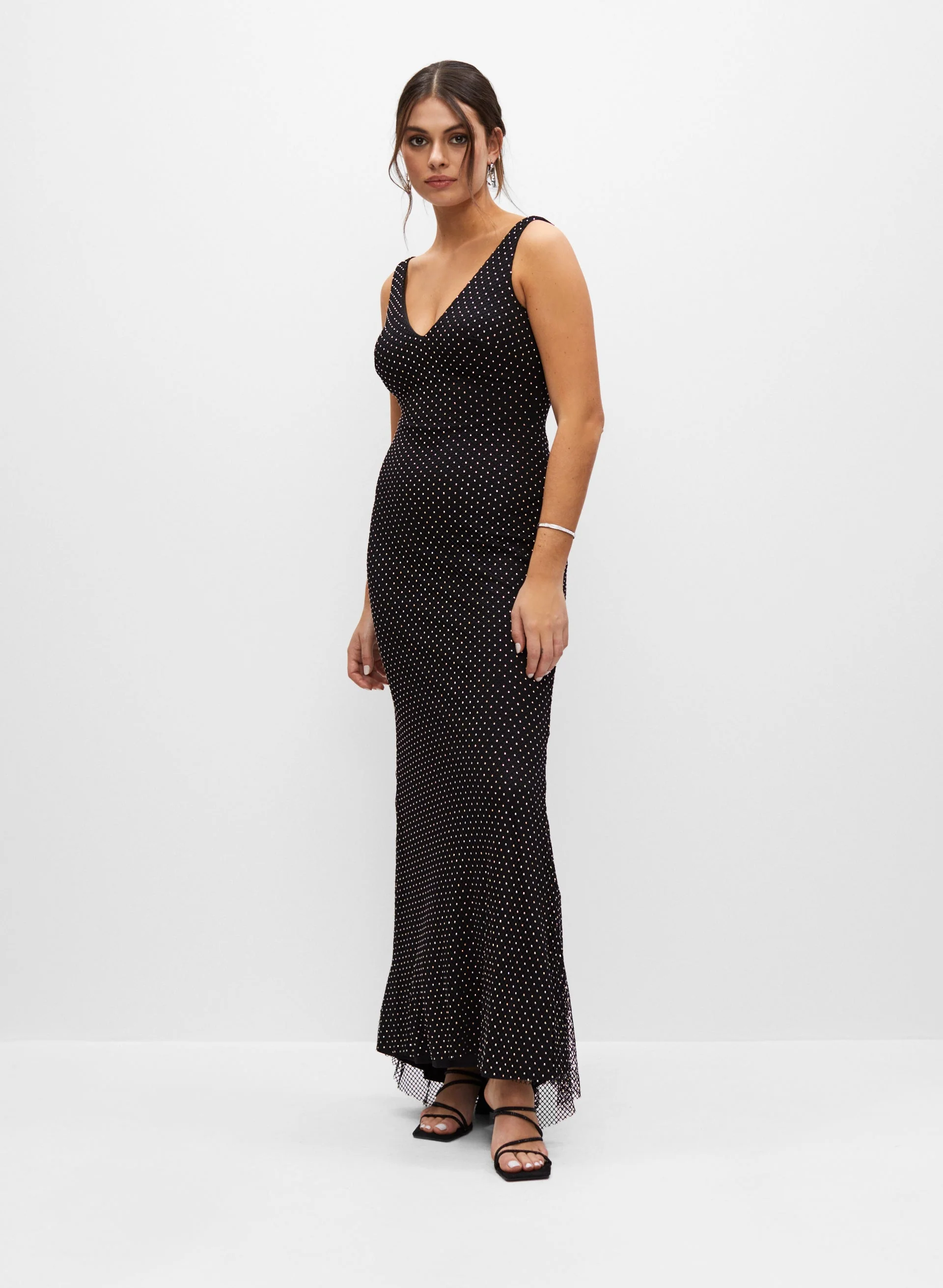 Stud Detail Sleeveless Dress - Image 4