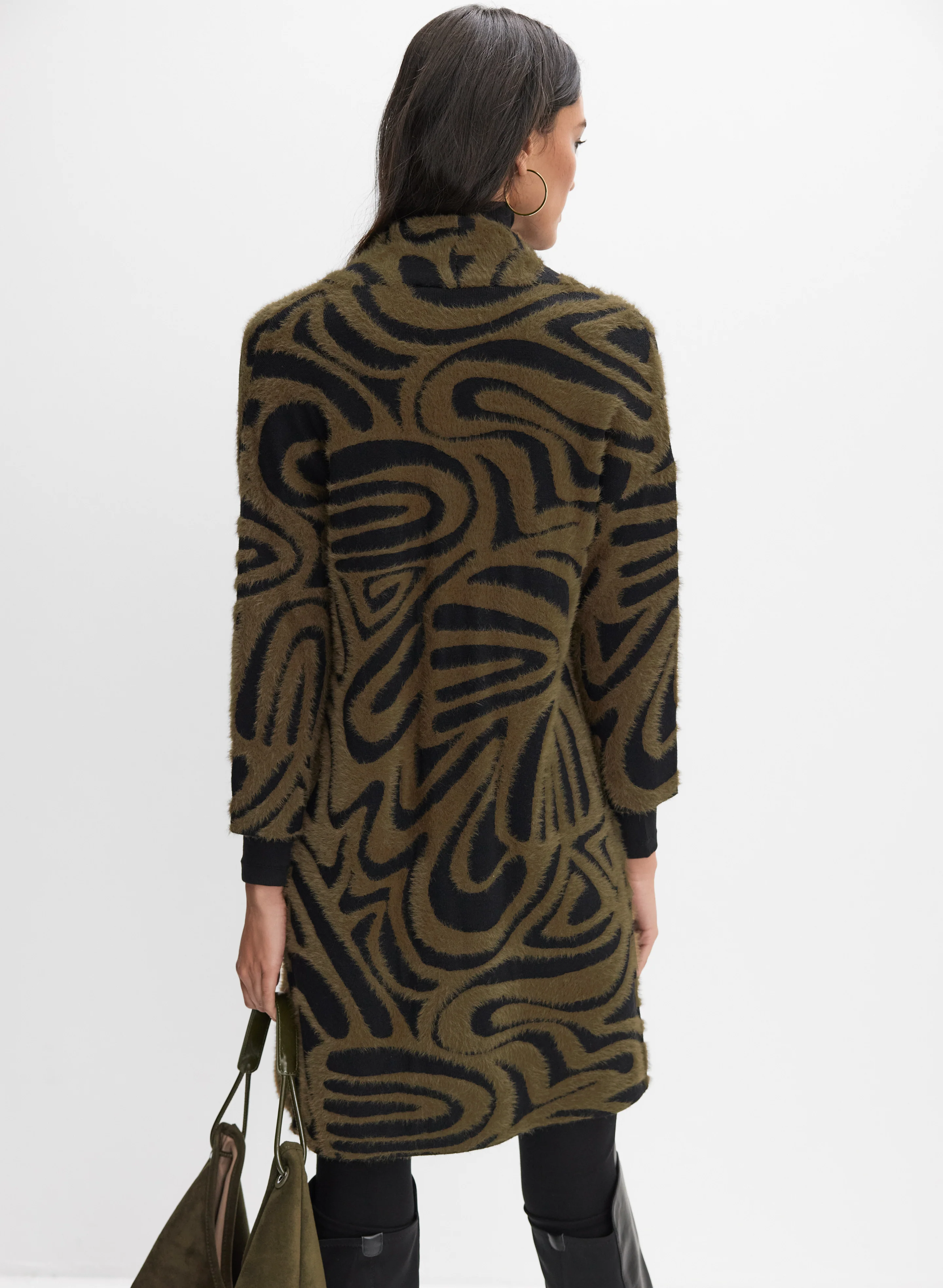 Swirl Print Cardigan - Image 4