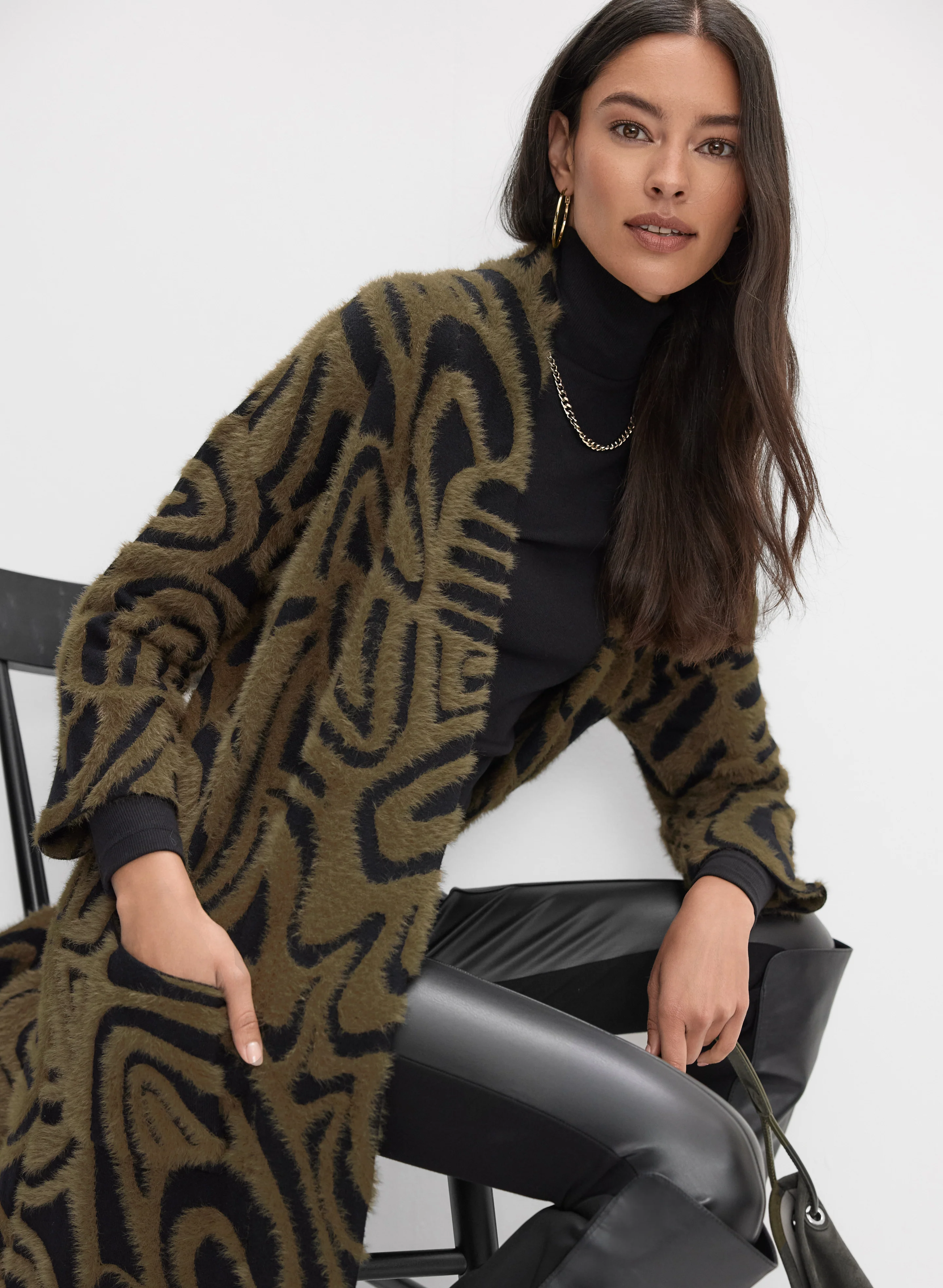 Swirl Print Cardigan - Image 8