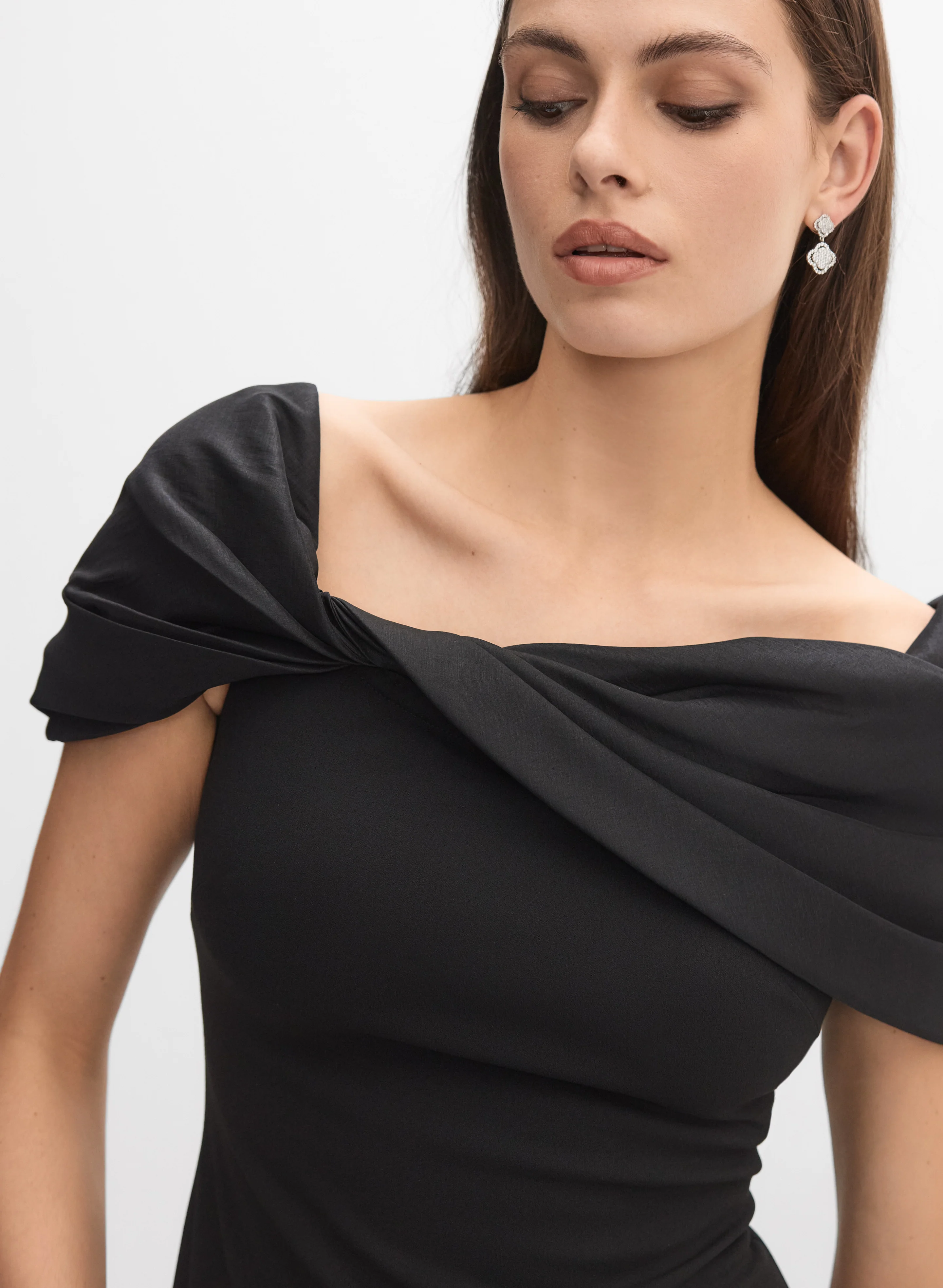 Taffeta Neck Dress - Image 3
