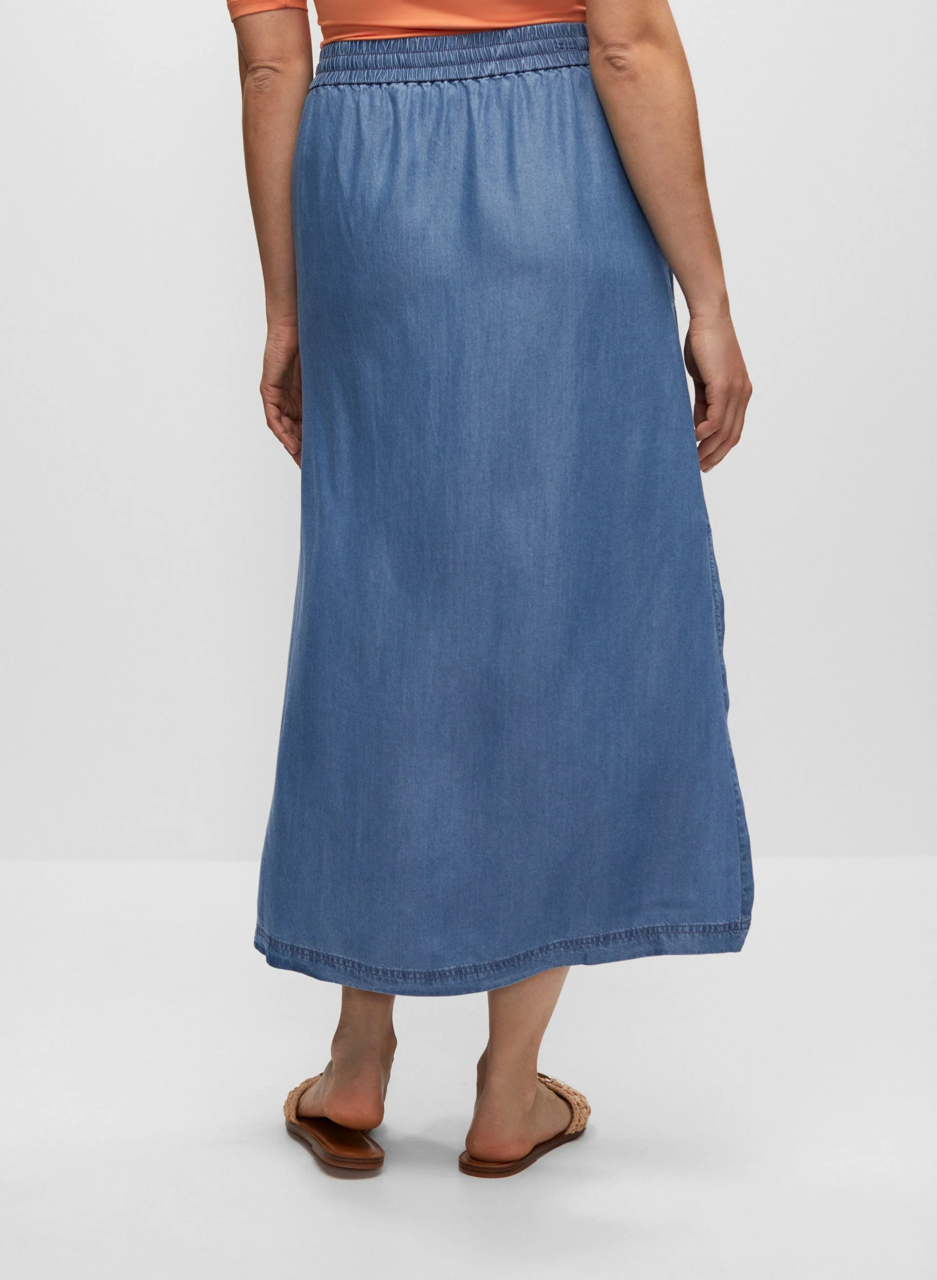 Tencel Pull-On Skirt - Image 2