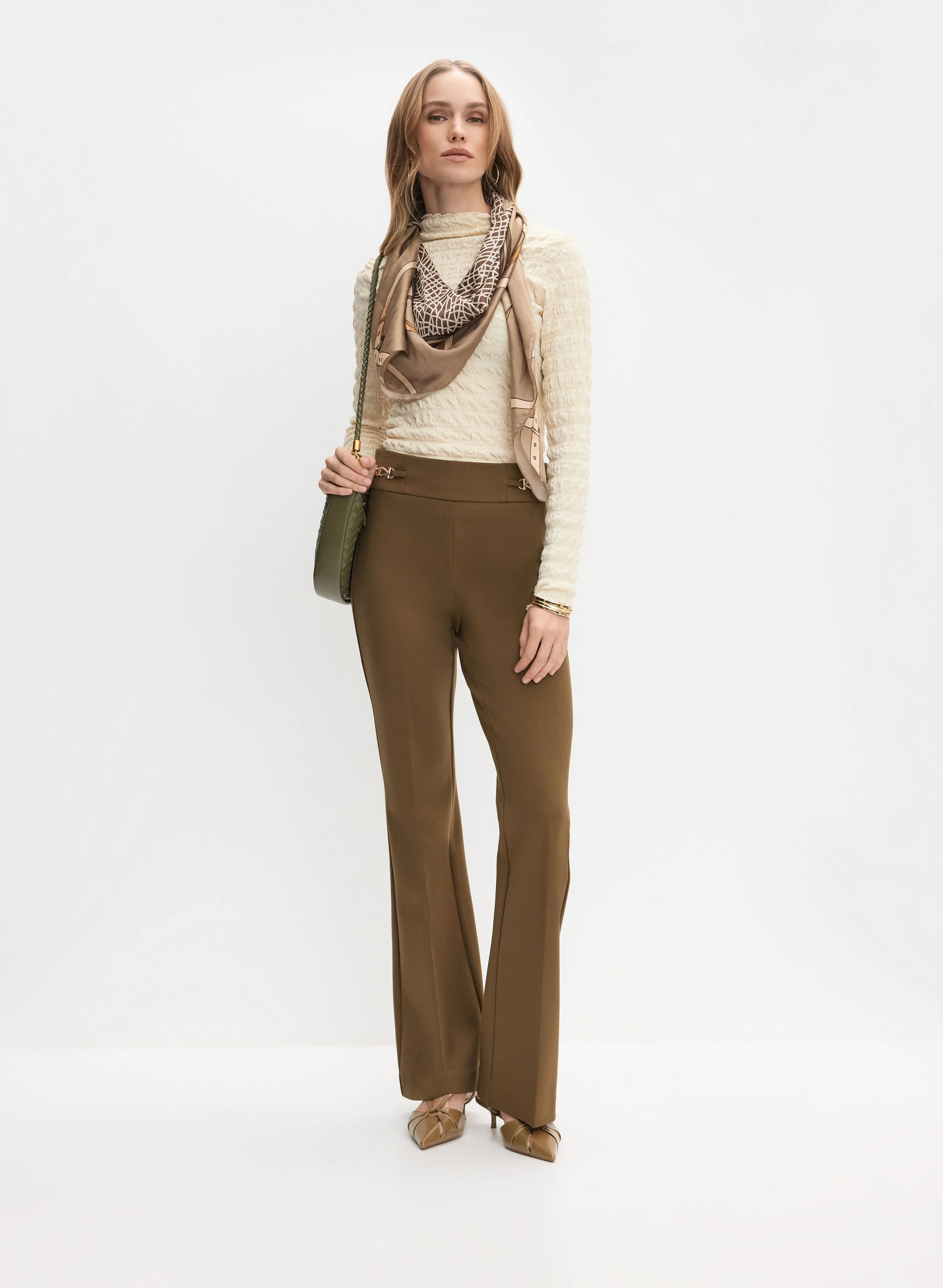 Textured Funnel Neck Top - Image 3
