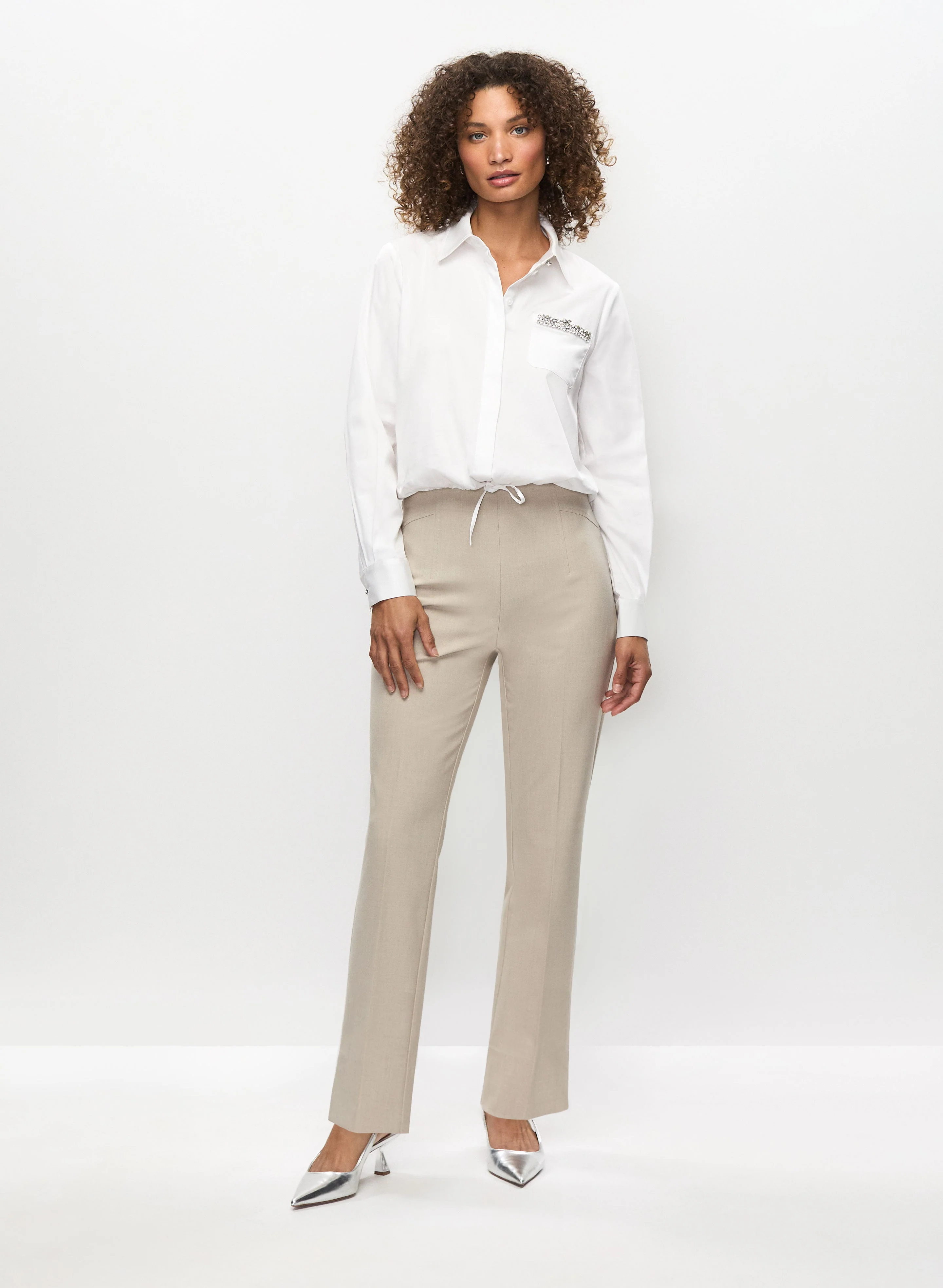 Tie Detail Shirt & Amber Pants