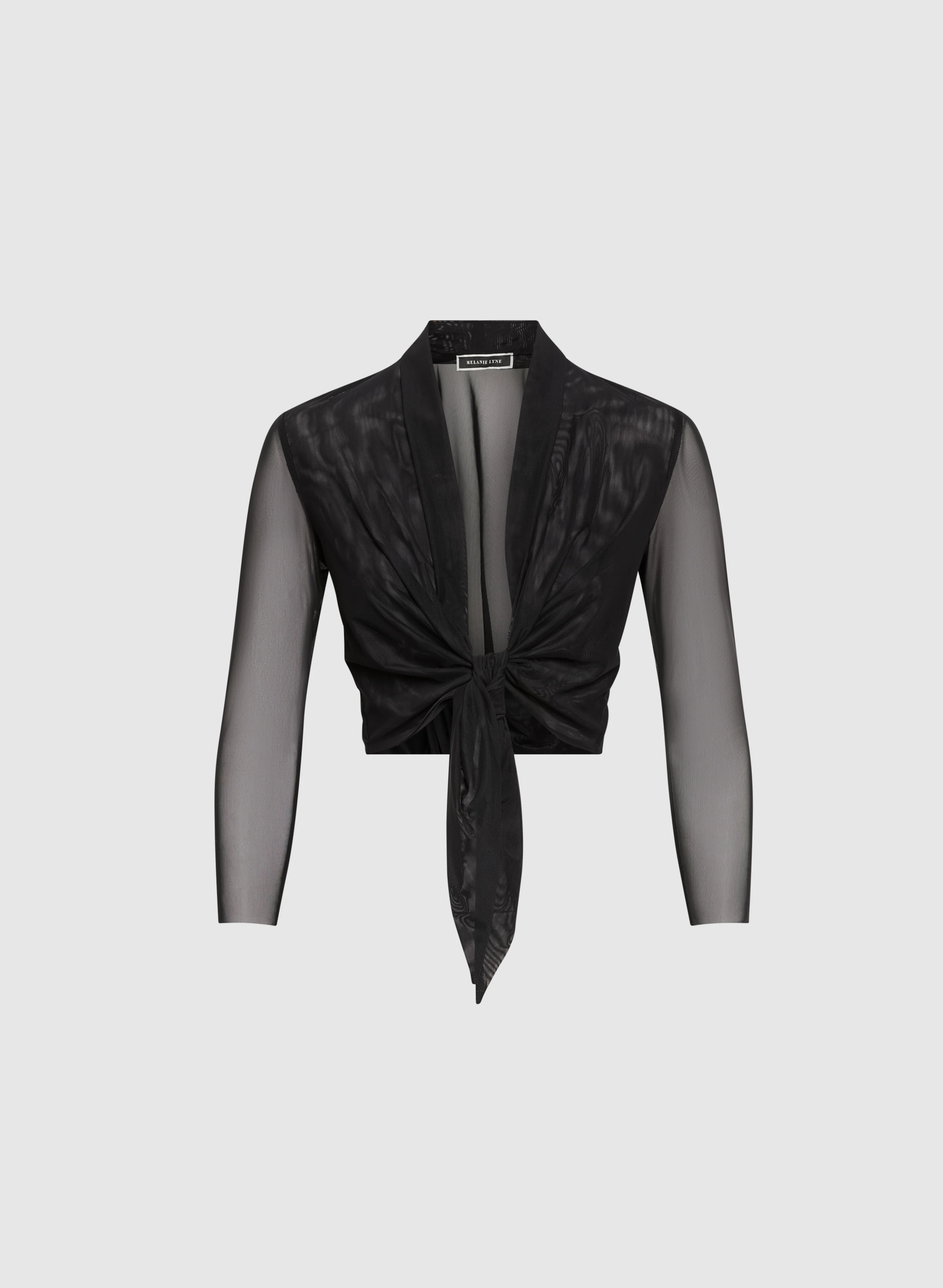 Tie-Front Mesh Bolero - Image 6