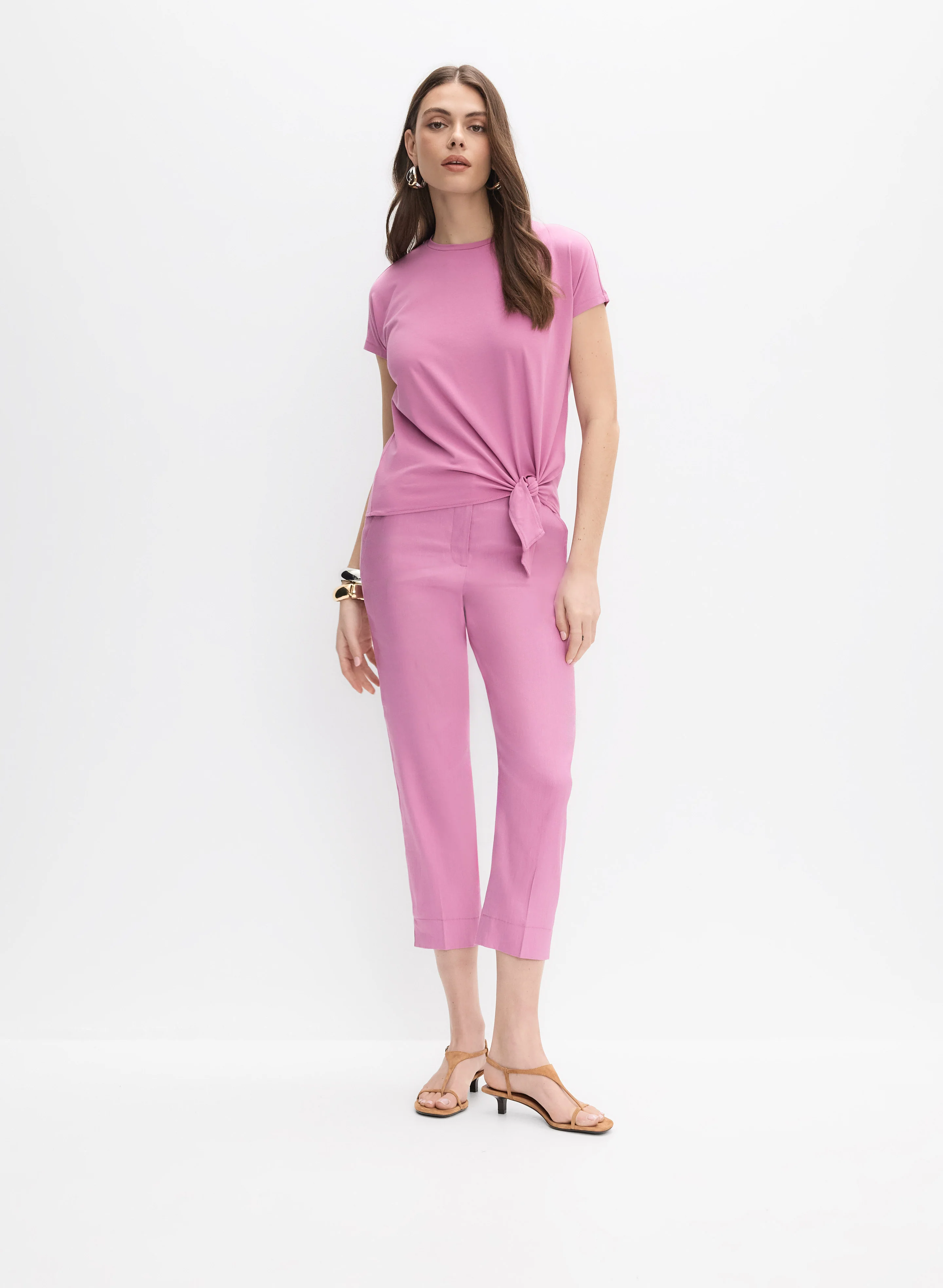 Tied-Hem T-Shirt - Image 3