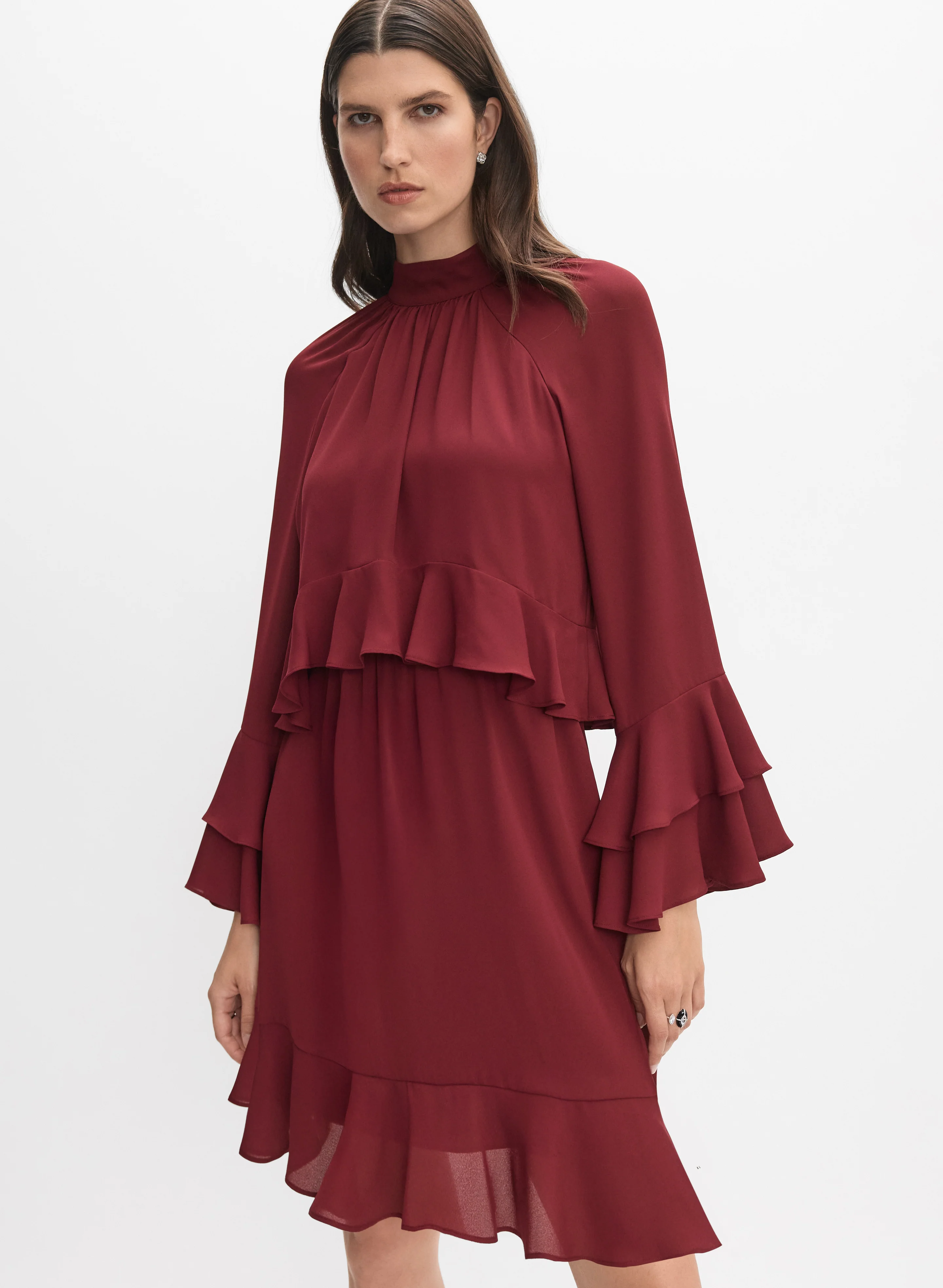 Tiered Chiffon Dress - Image 9