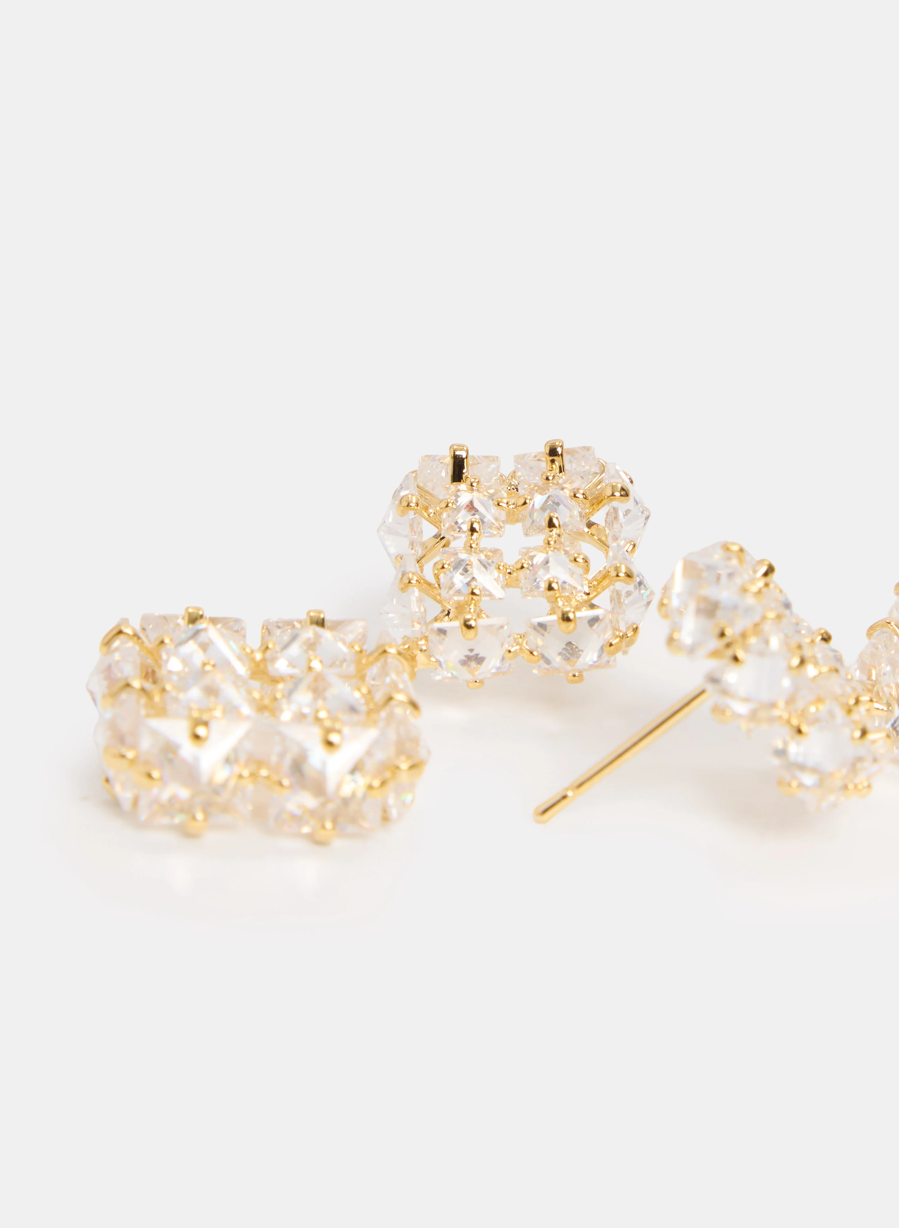 Tiered Clover Earrings - Image 2