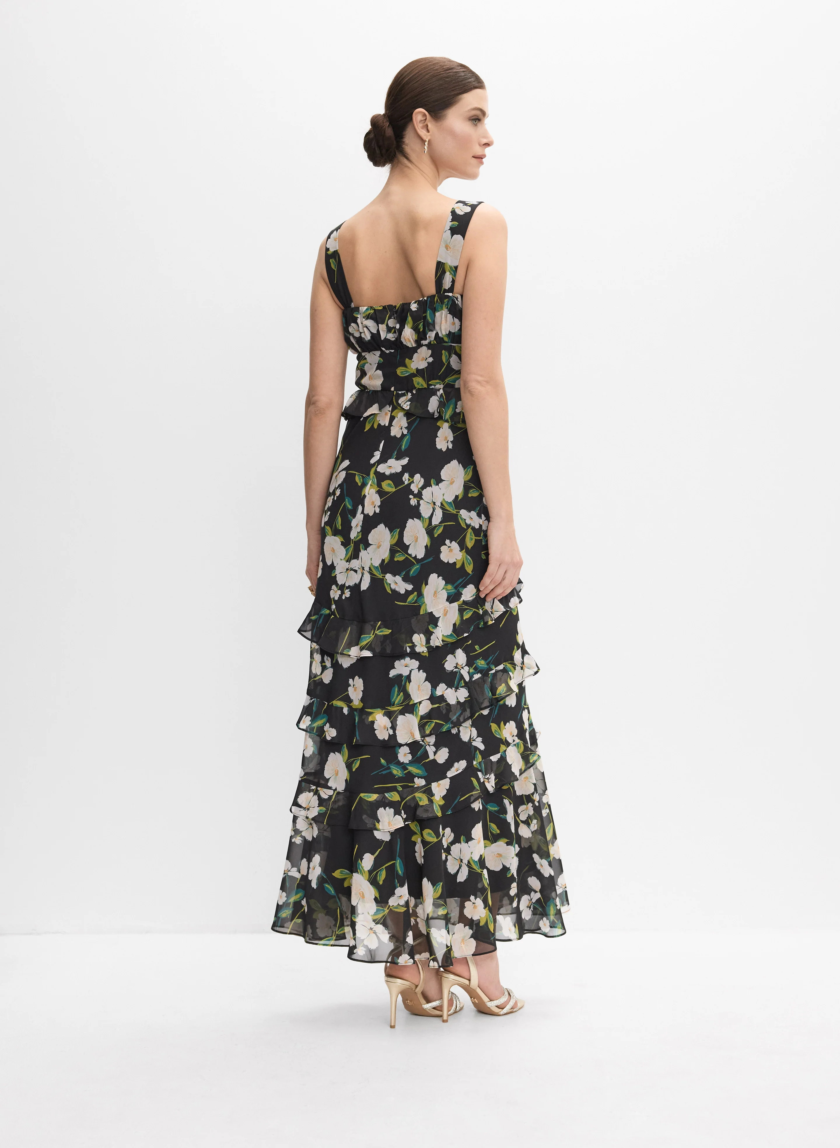 Tiered Floral Dress - Image 3
