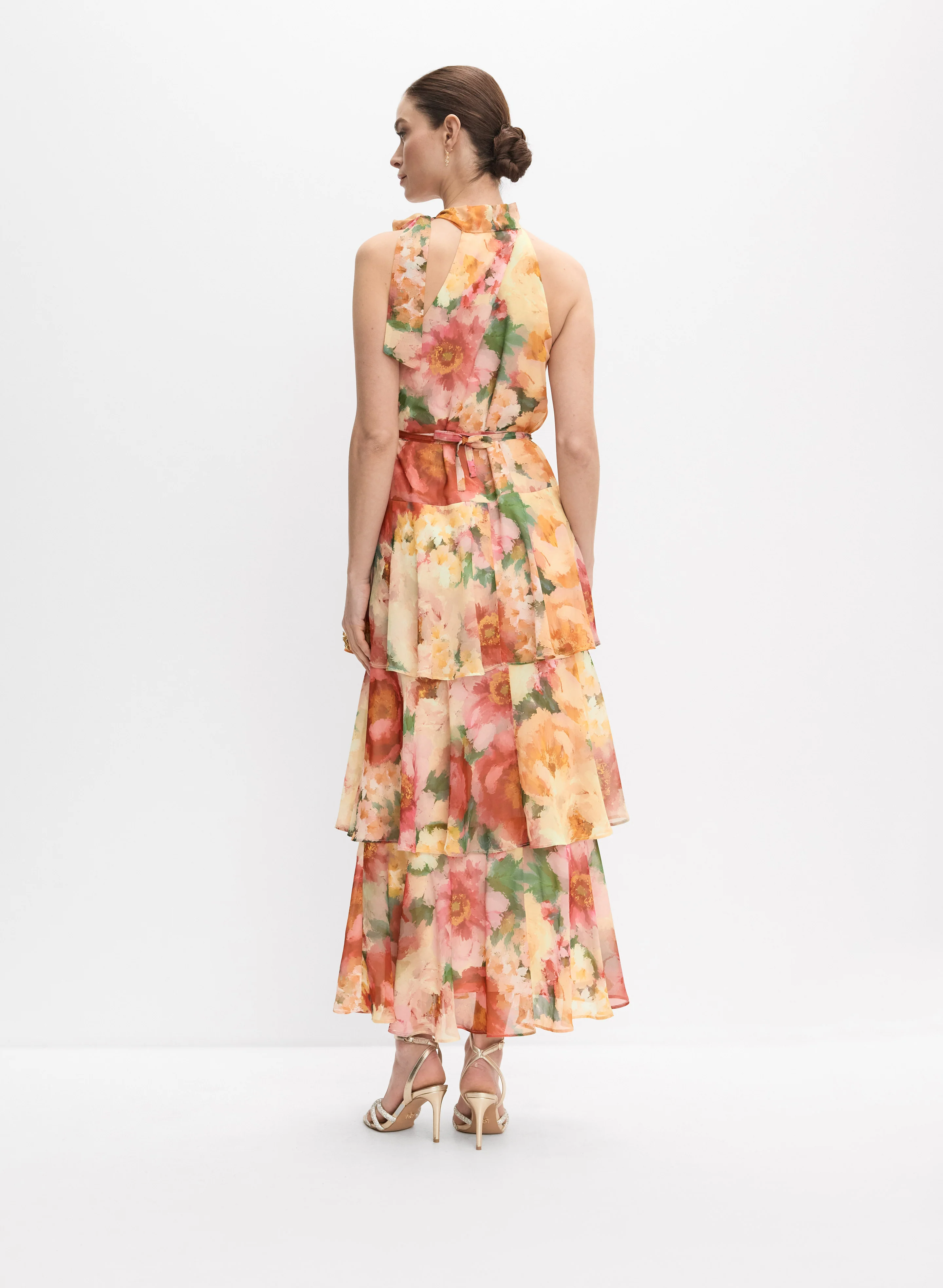 Tiered Floral Dress - Image 4