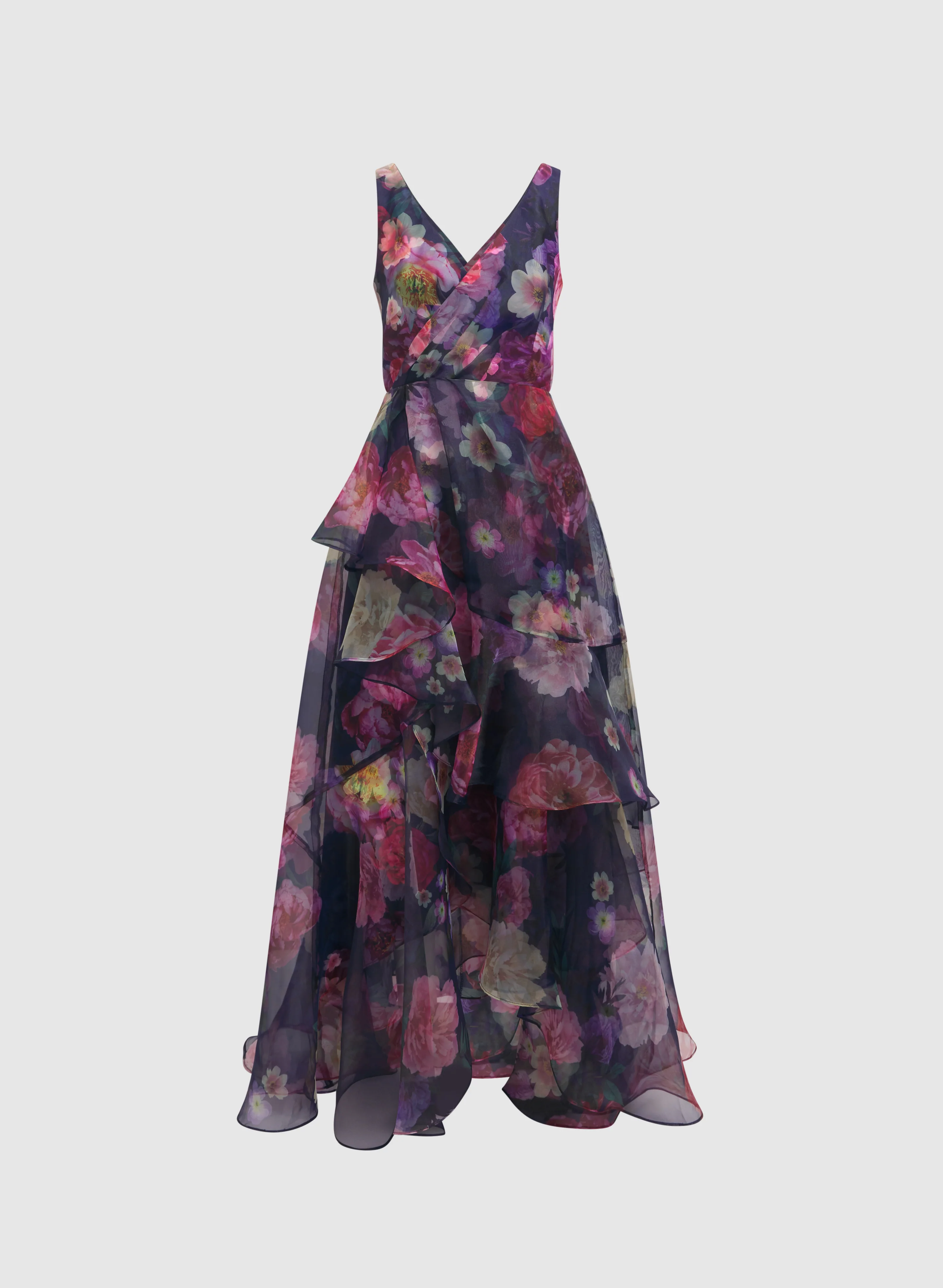 Tiered Floral Organza Dress - Image 5
