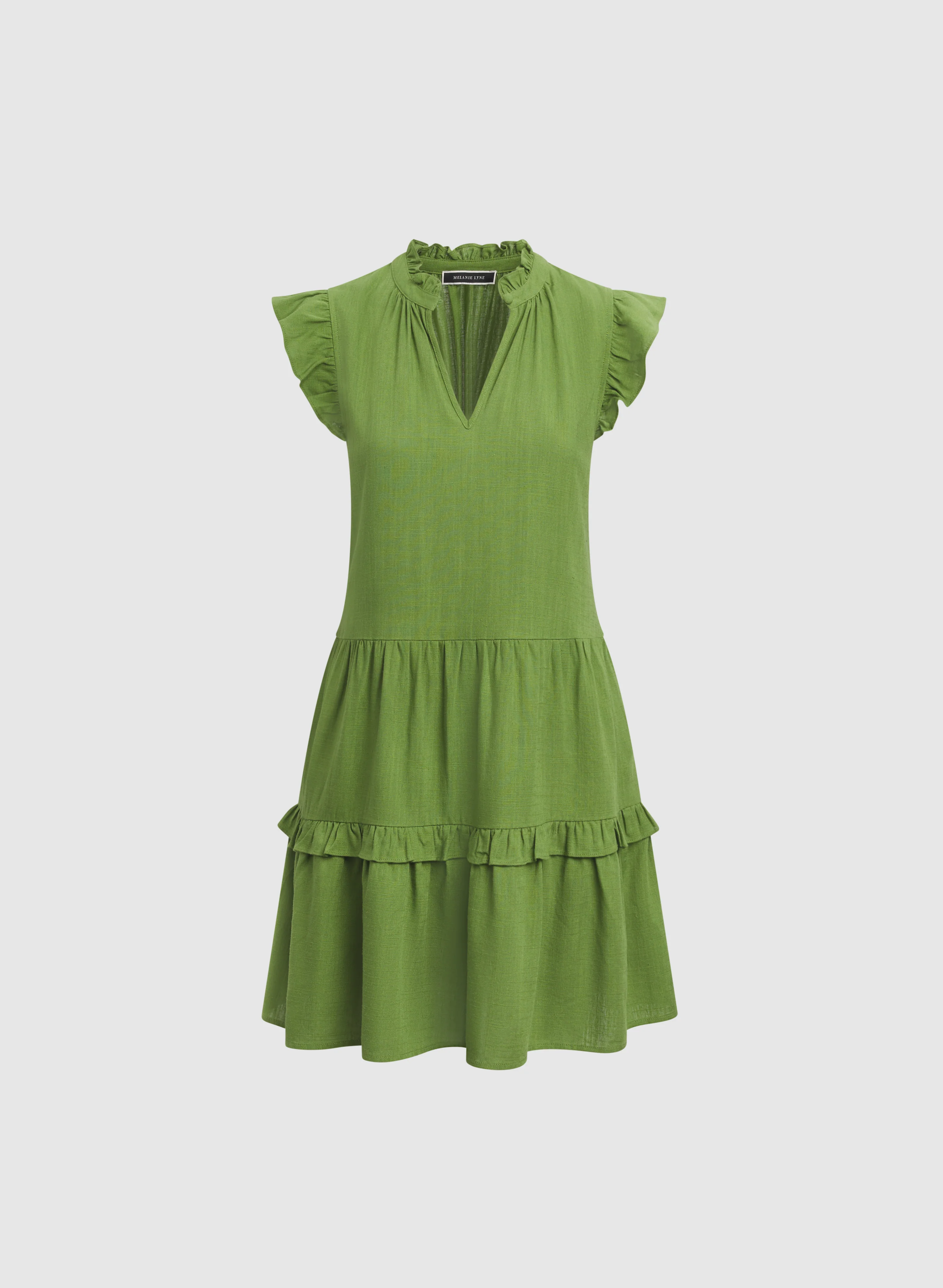 Tiered Linen-Blend Dress - Image 5