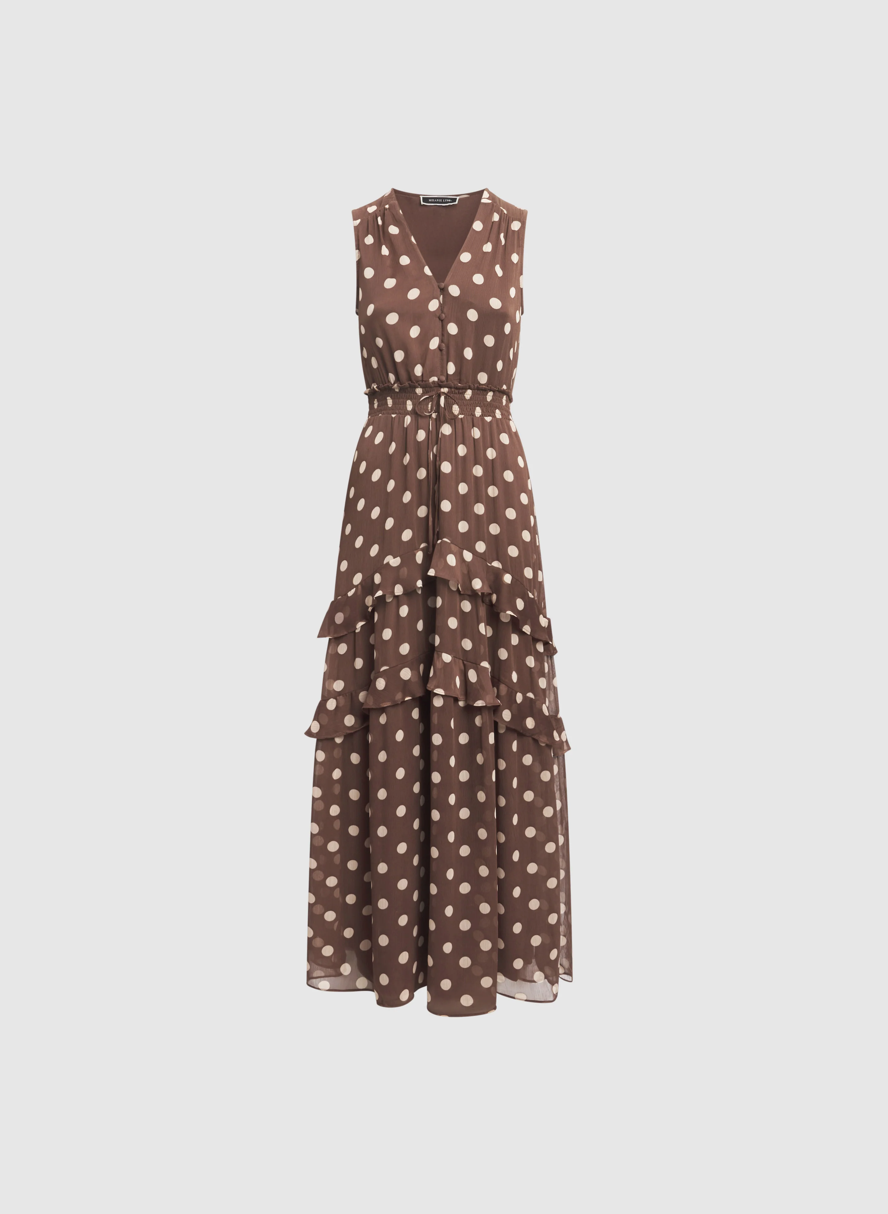 Tiered Polka Dot Dress - Image 6