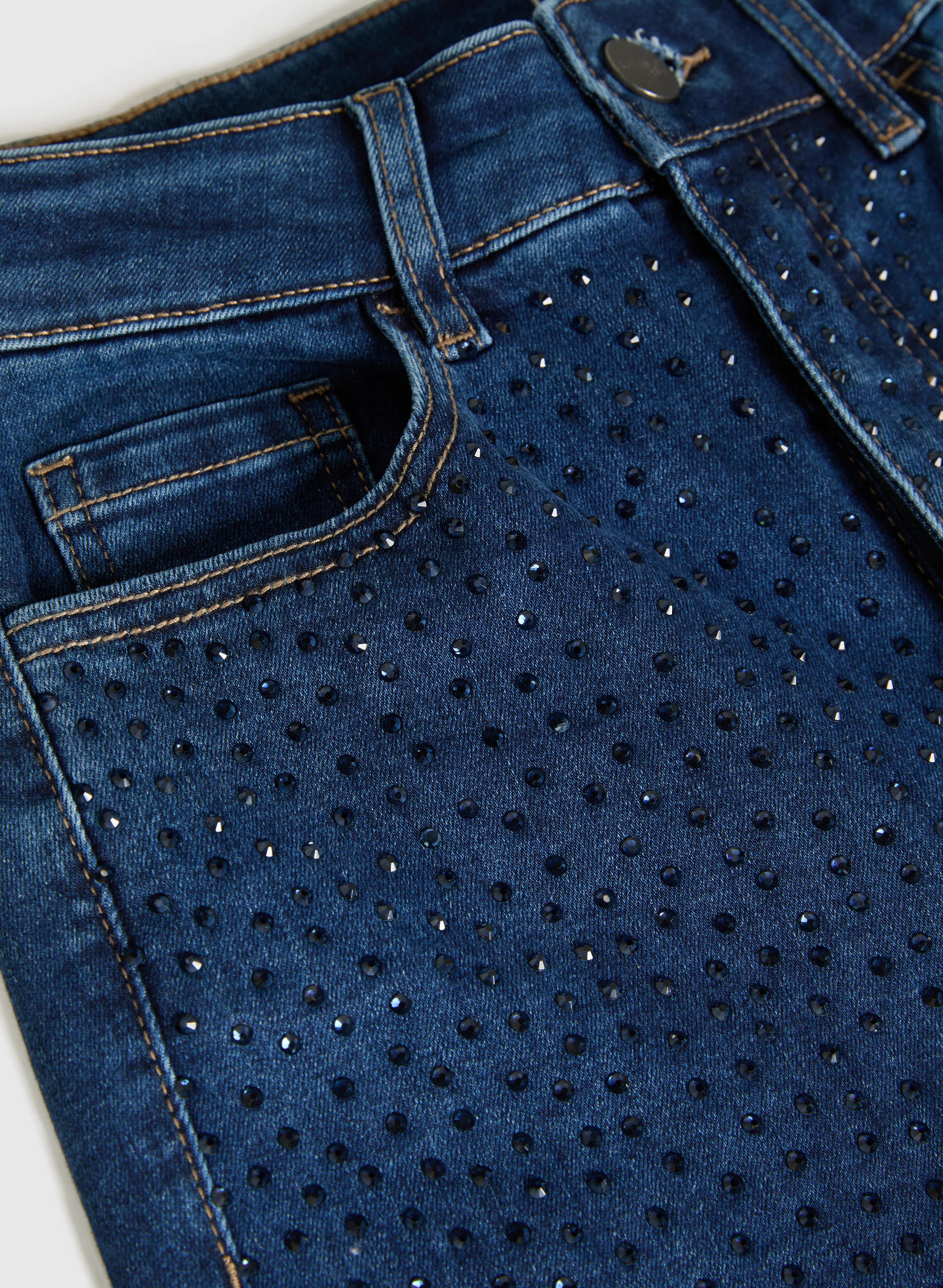 Tonal Embellished Straight-Leg Jeans - Image 7