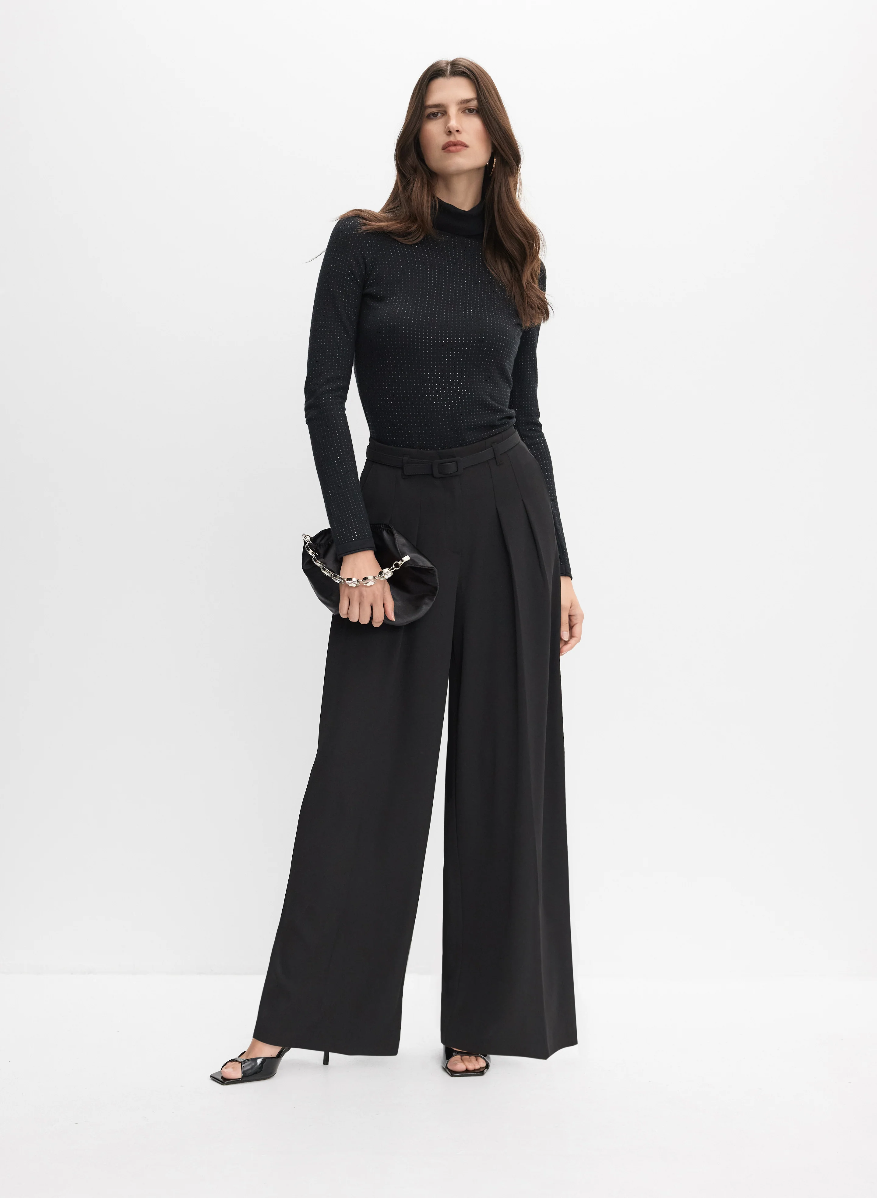 Tonal Rhinestone Embellished Sweater - Image 3
