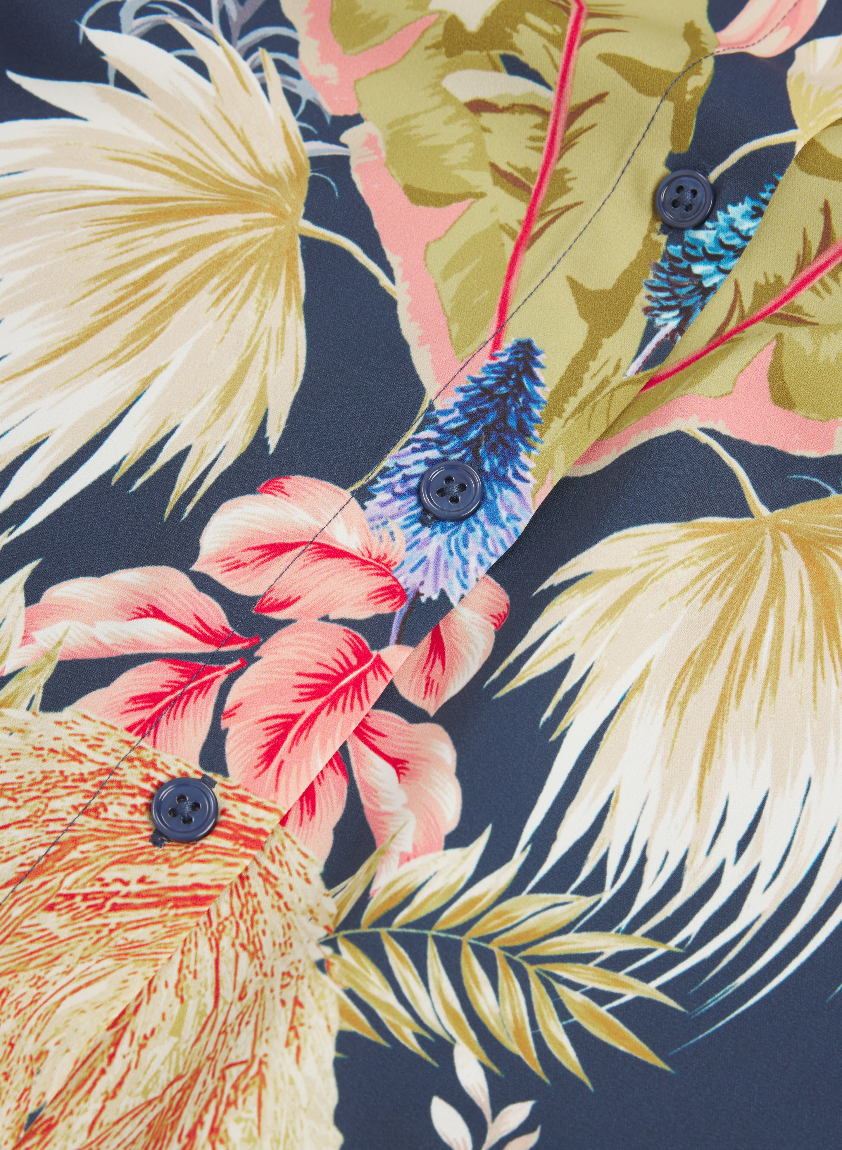 Tropical Button-Down Blouse - Image 6