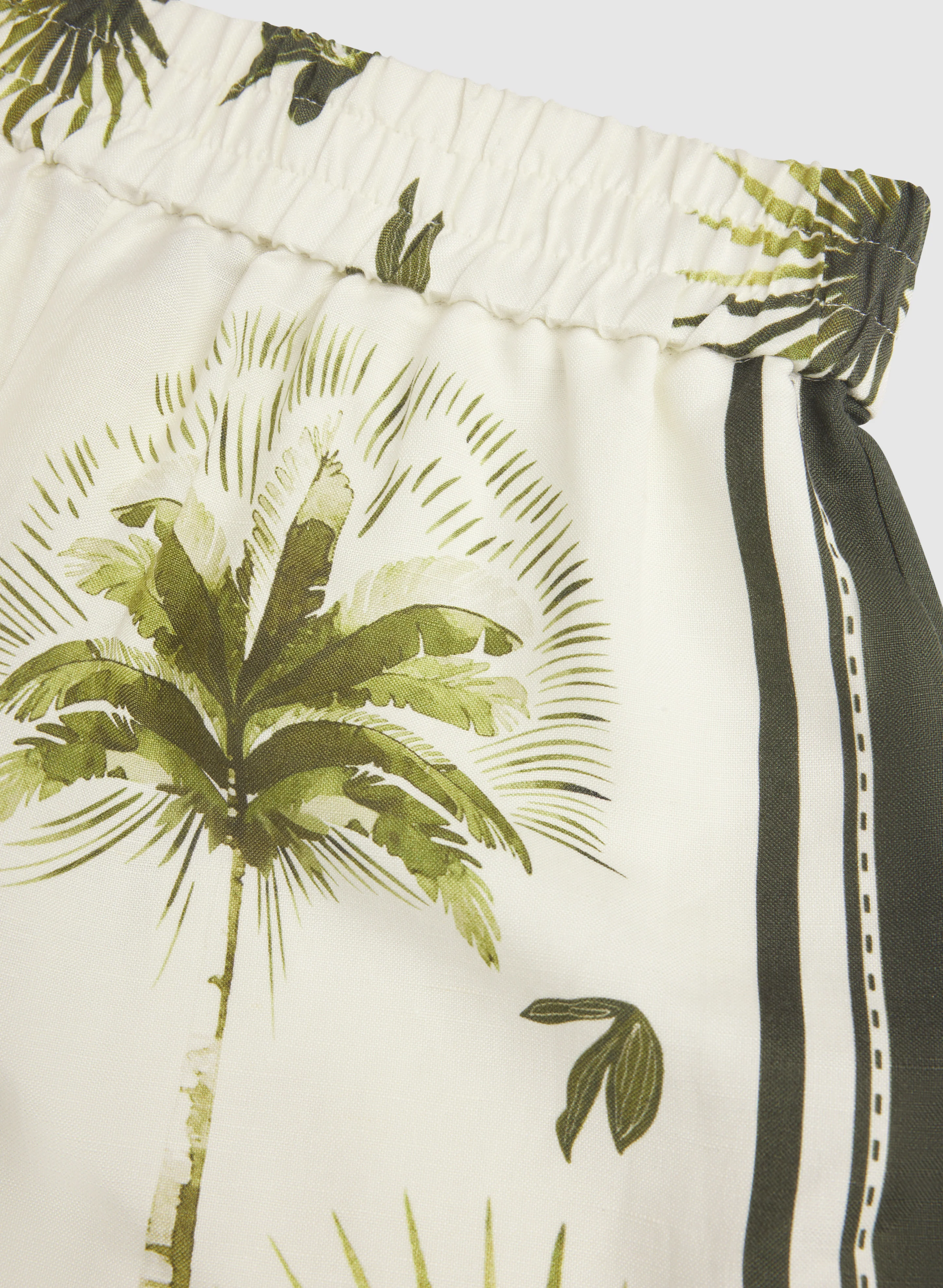 Tropical Linen-Blend Shorts - Image 6
