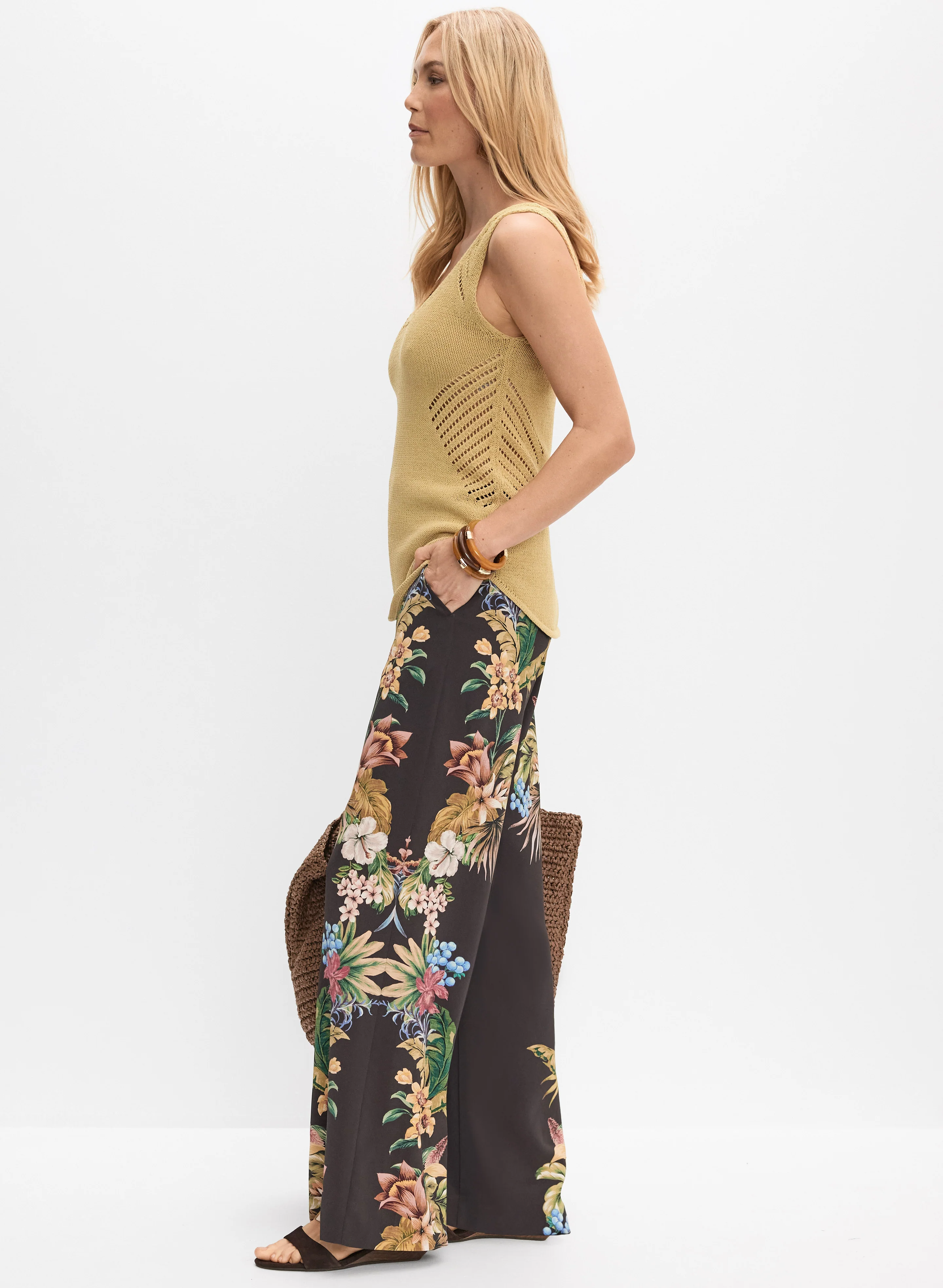 Tropical Print Pants - Image 5